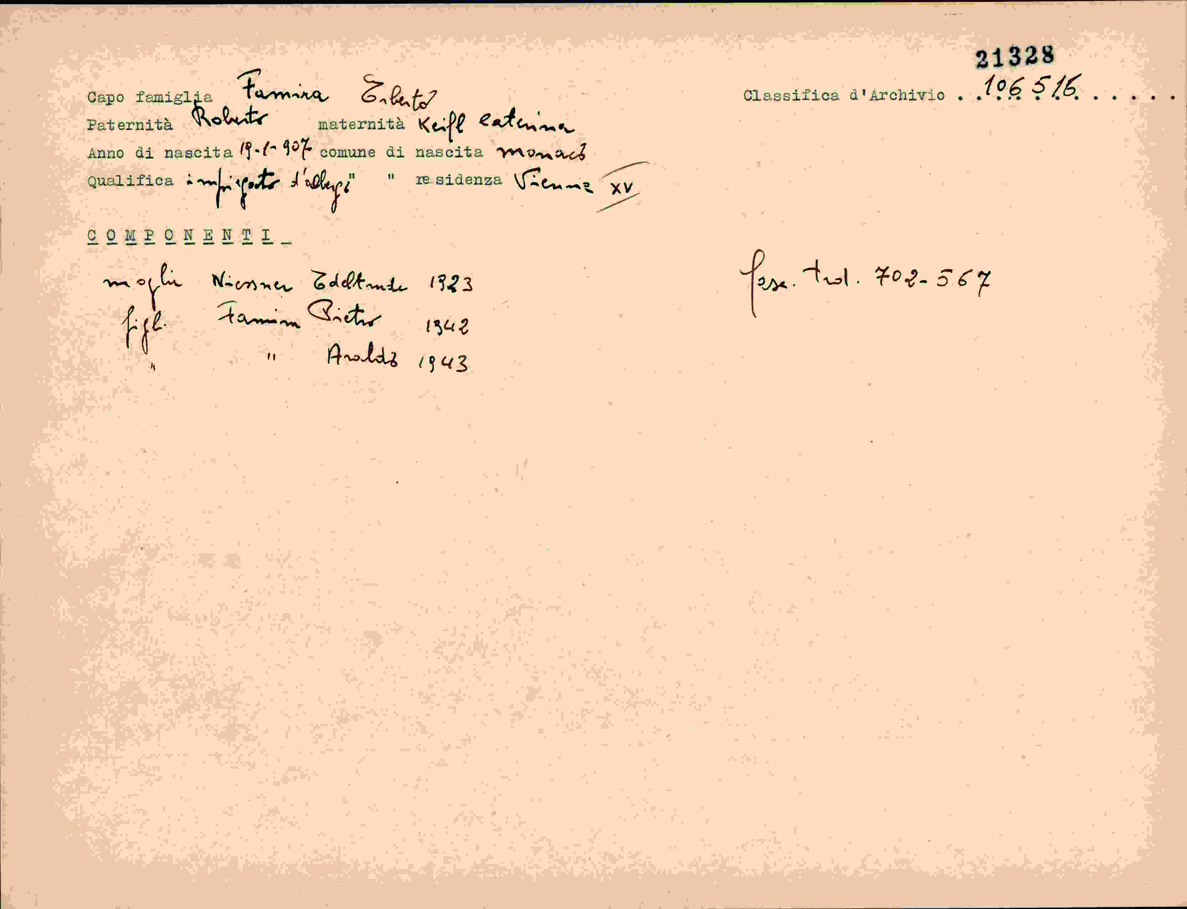 Vorderseite des Dokuments