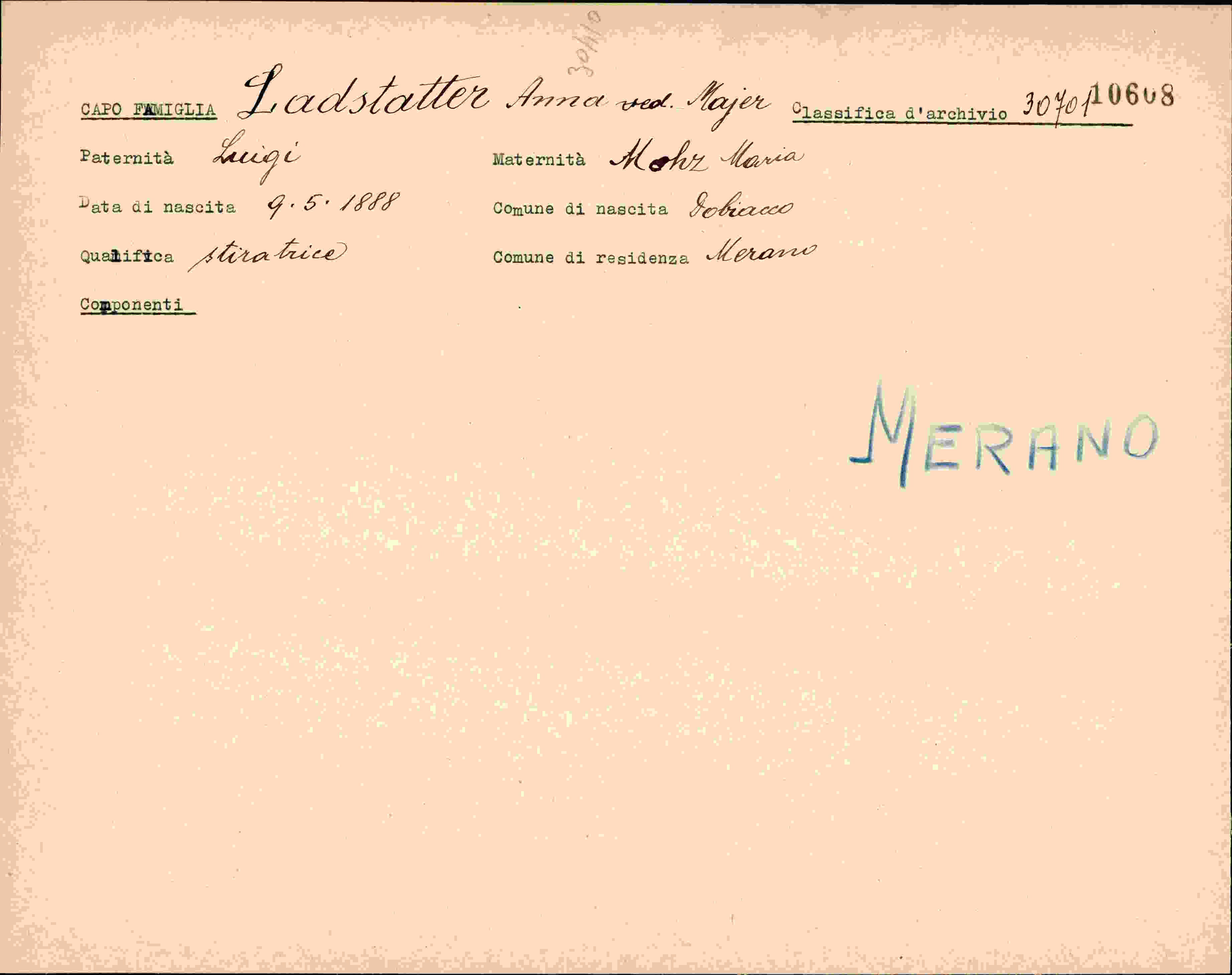 Vorderseite des Dokuments