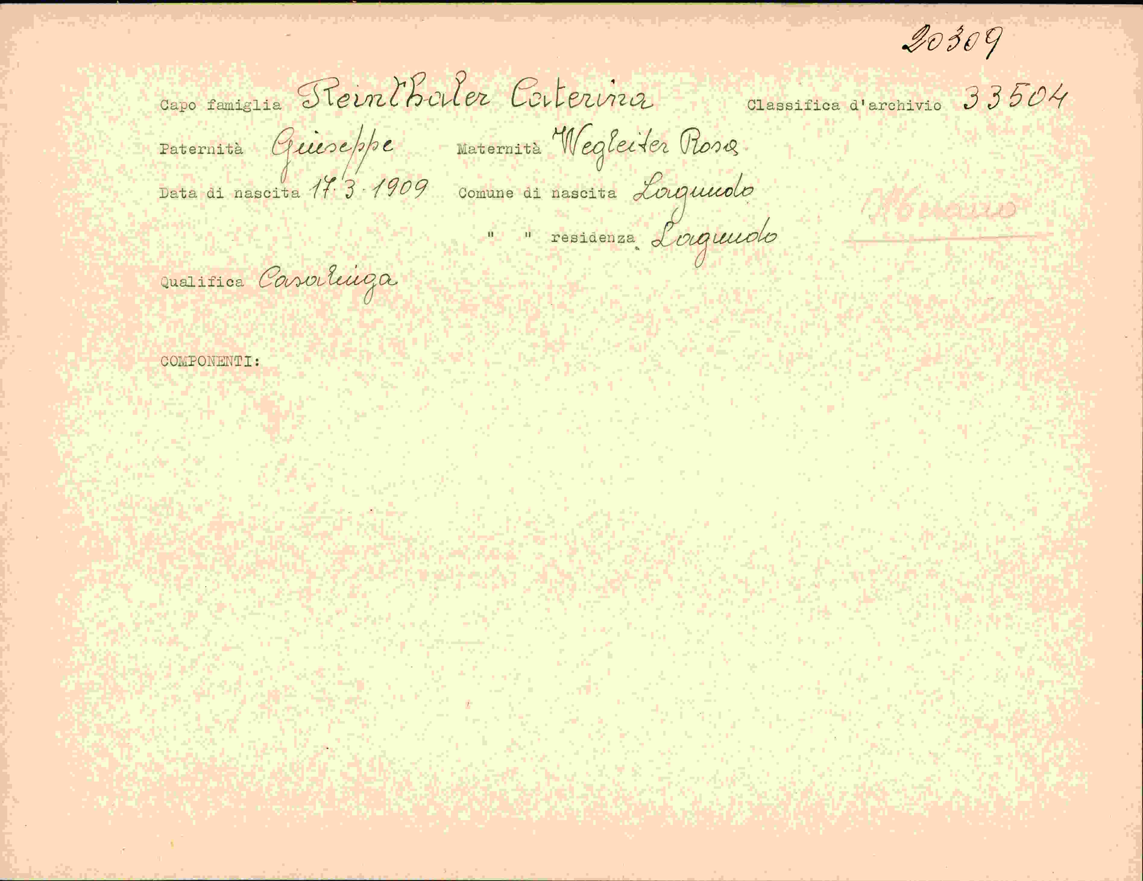 Vorderseite des Dokuments