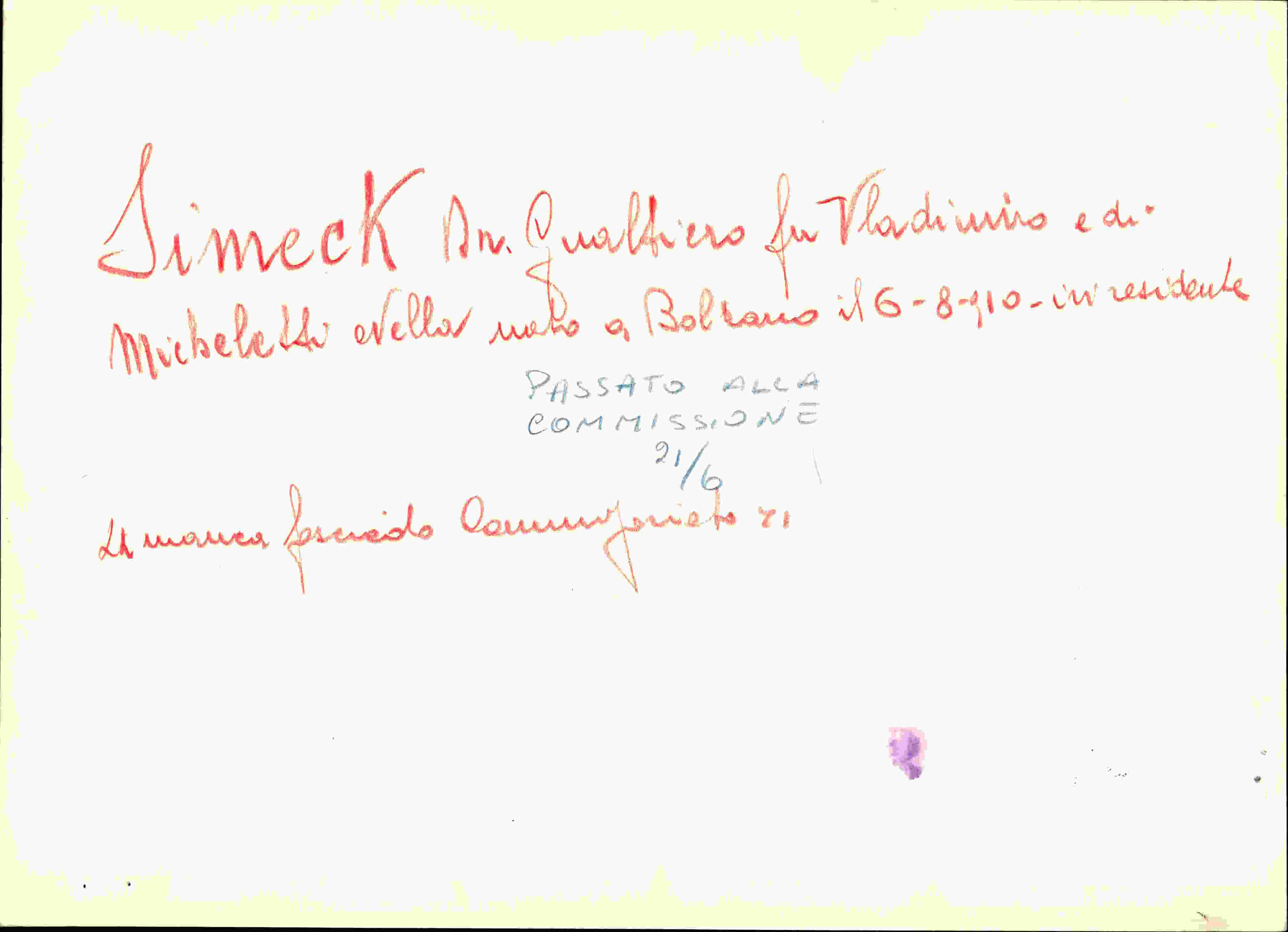 Vorderseite des Dokuments