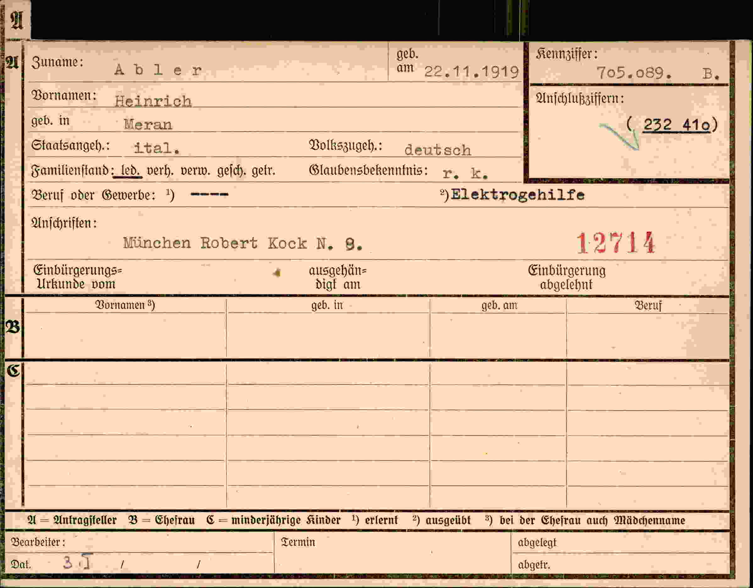 Dokument für Heinrich Abler