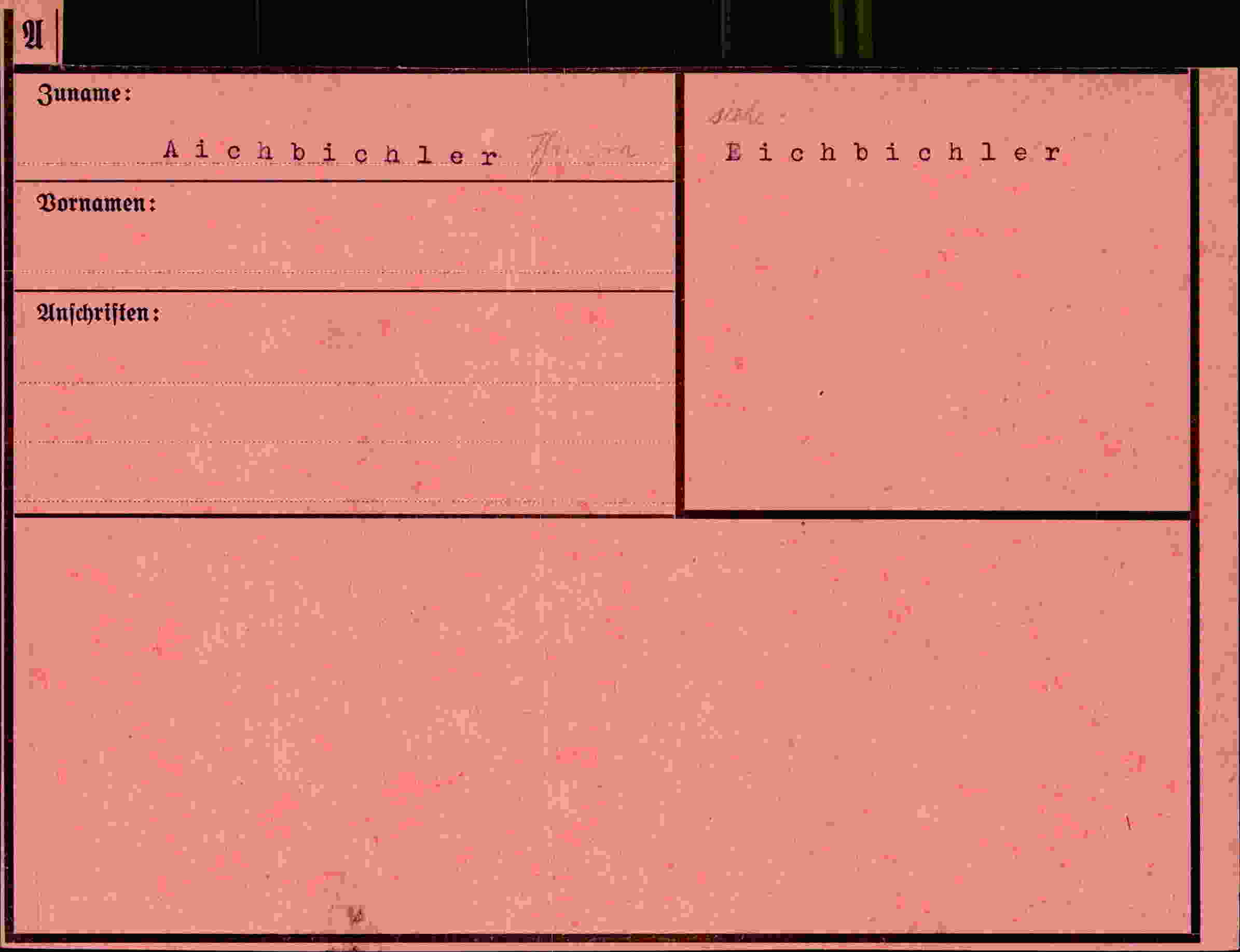 Vorderseite des Dokuments