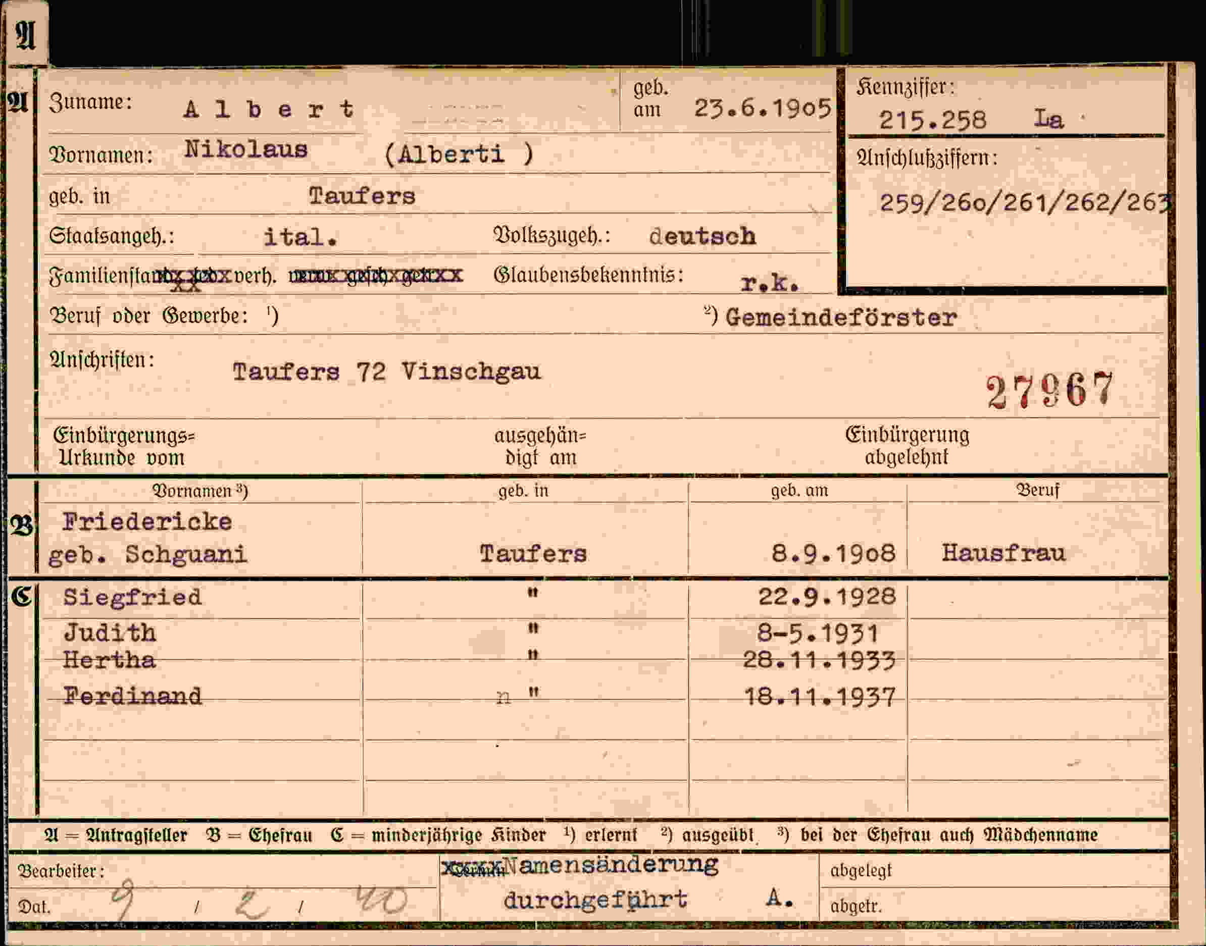 Dokument für Nikolaus Albert