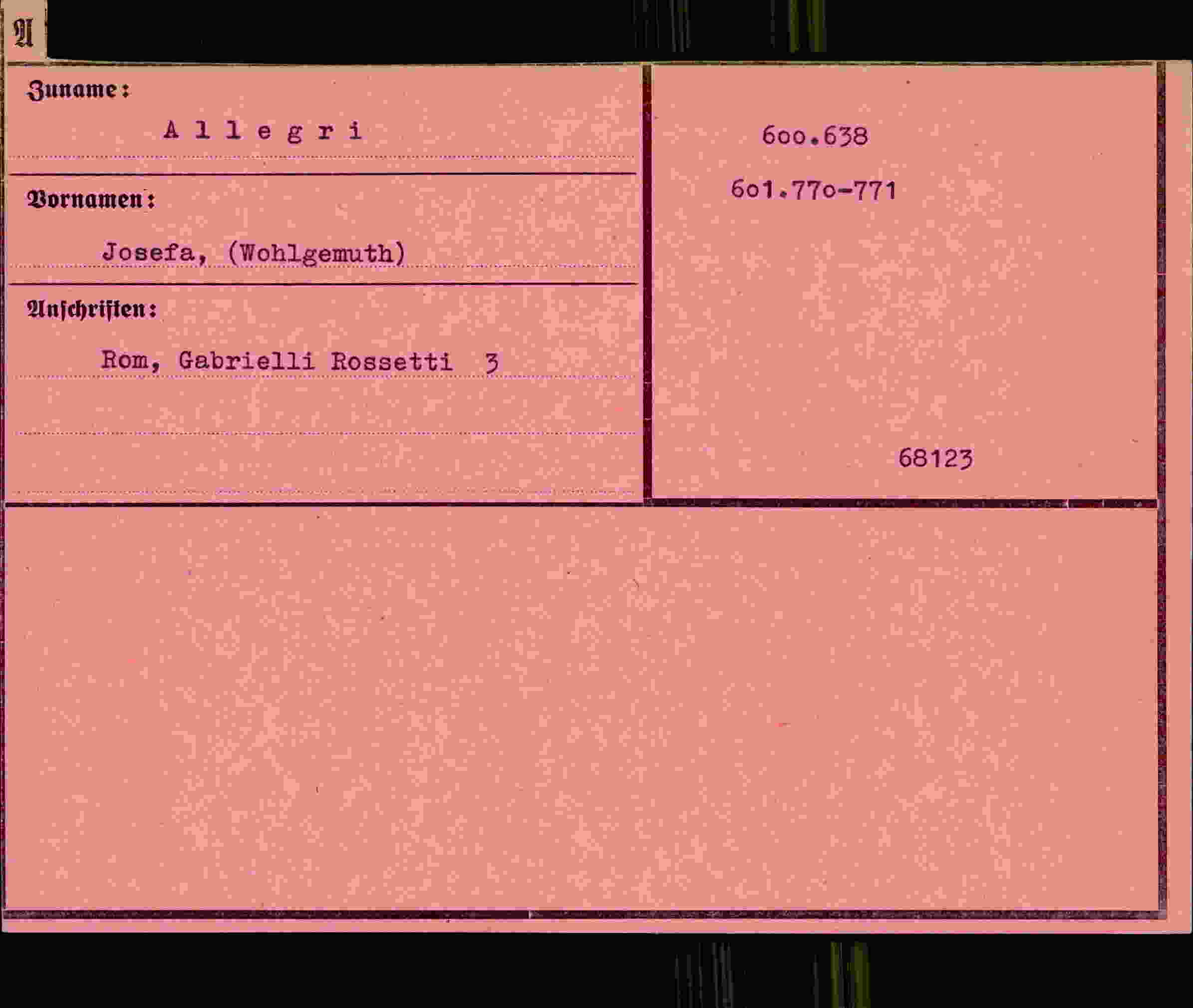Vorderseite des Dokuments