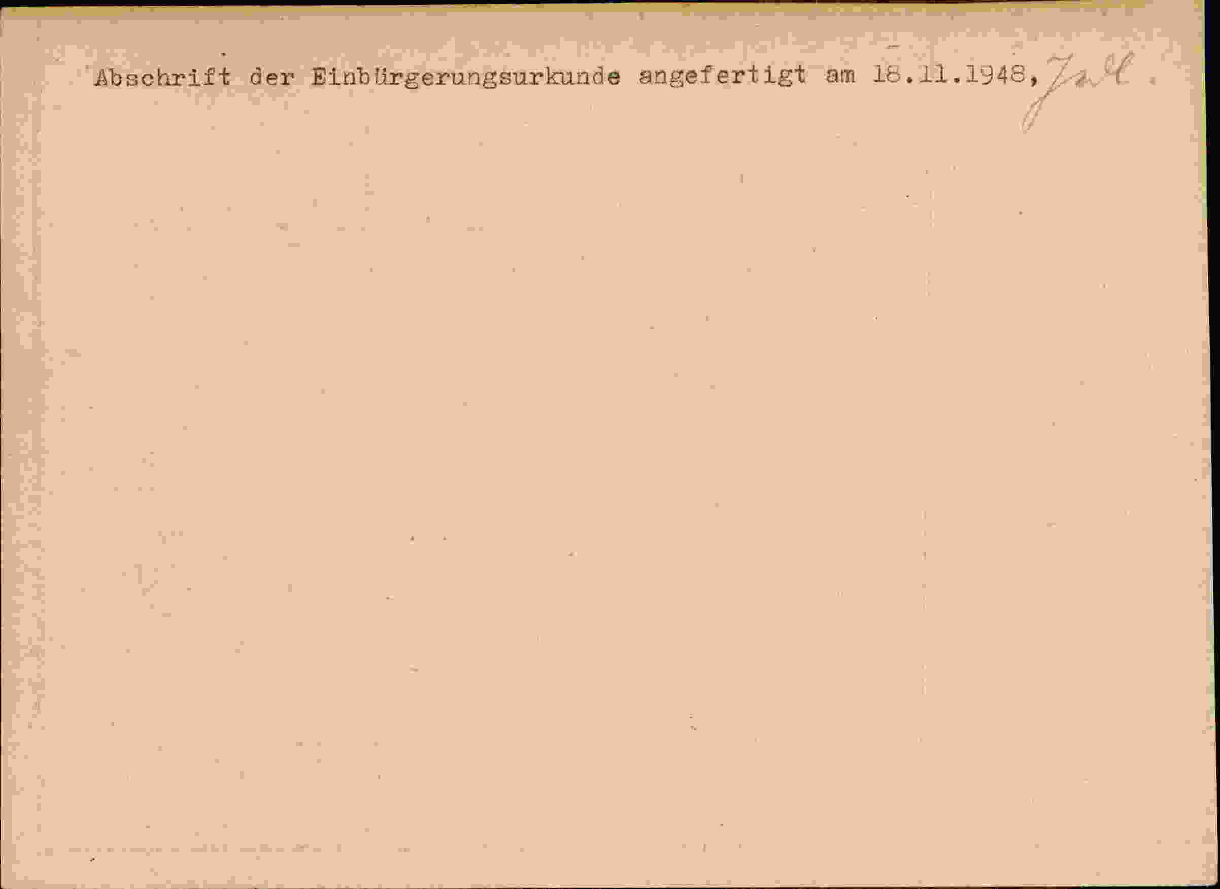 Rückseite des Dokuments