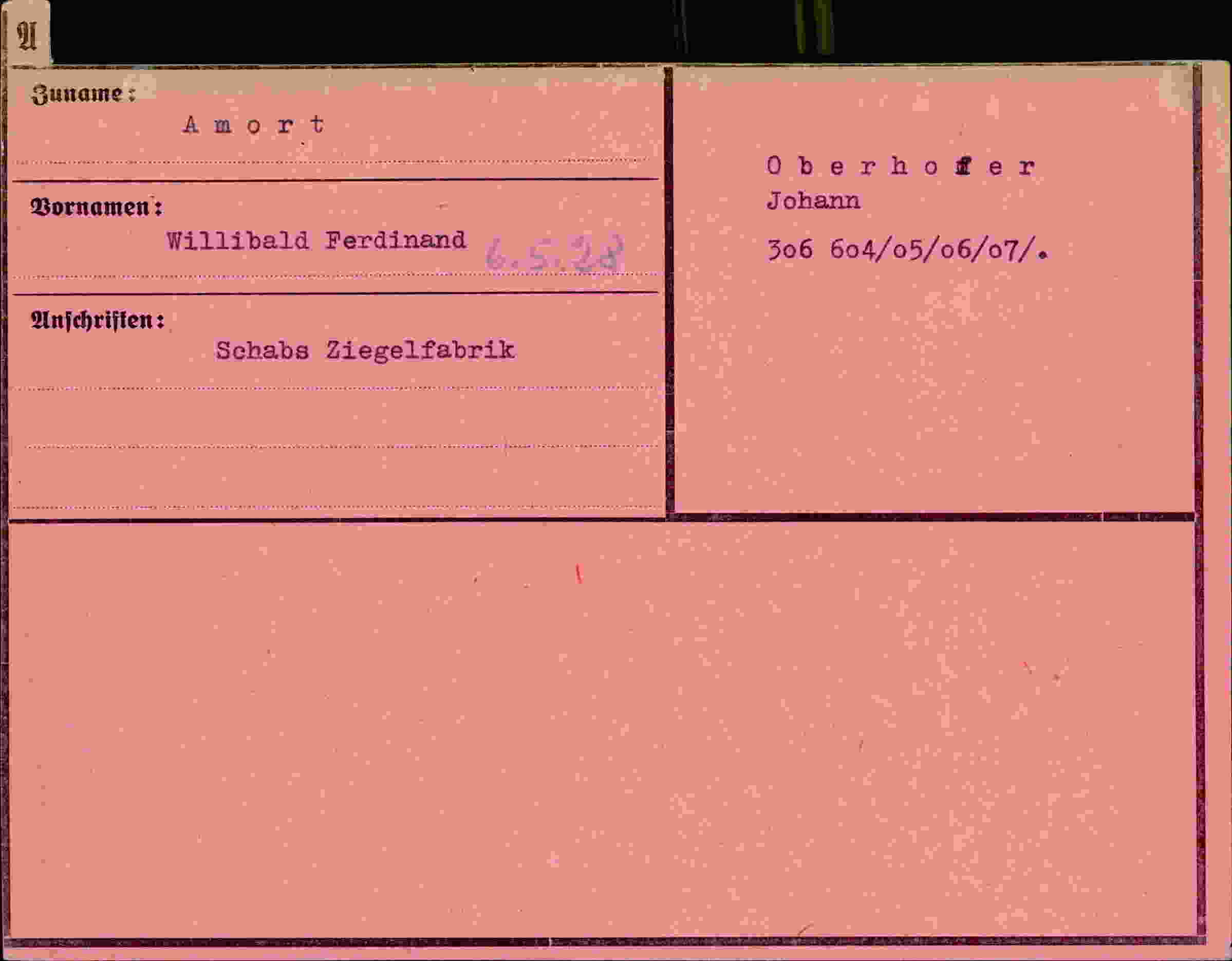 Vorderseite des Dokuments