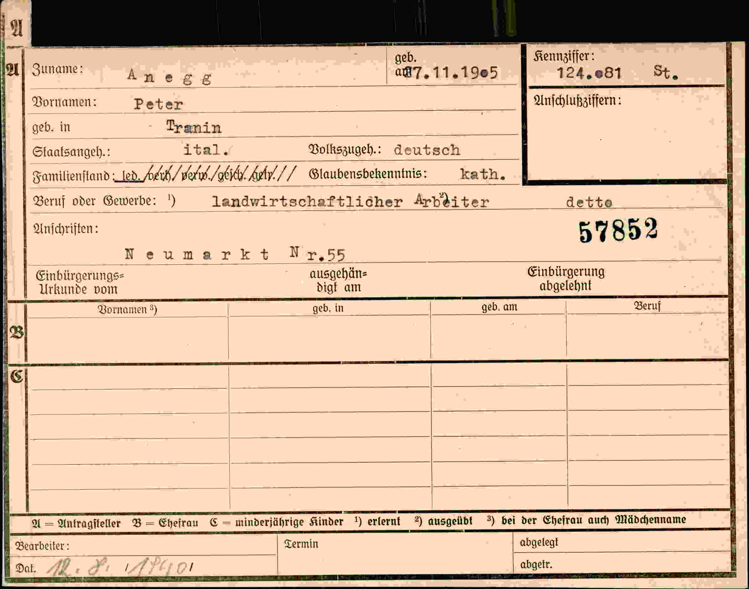Dokument für Peter Anegg