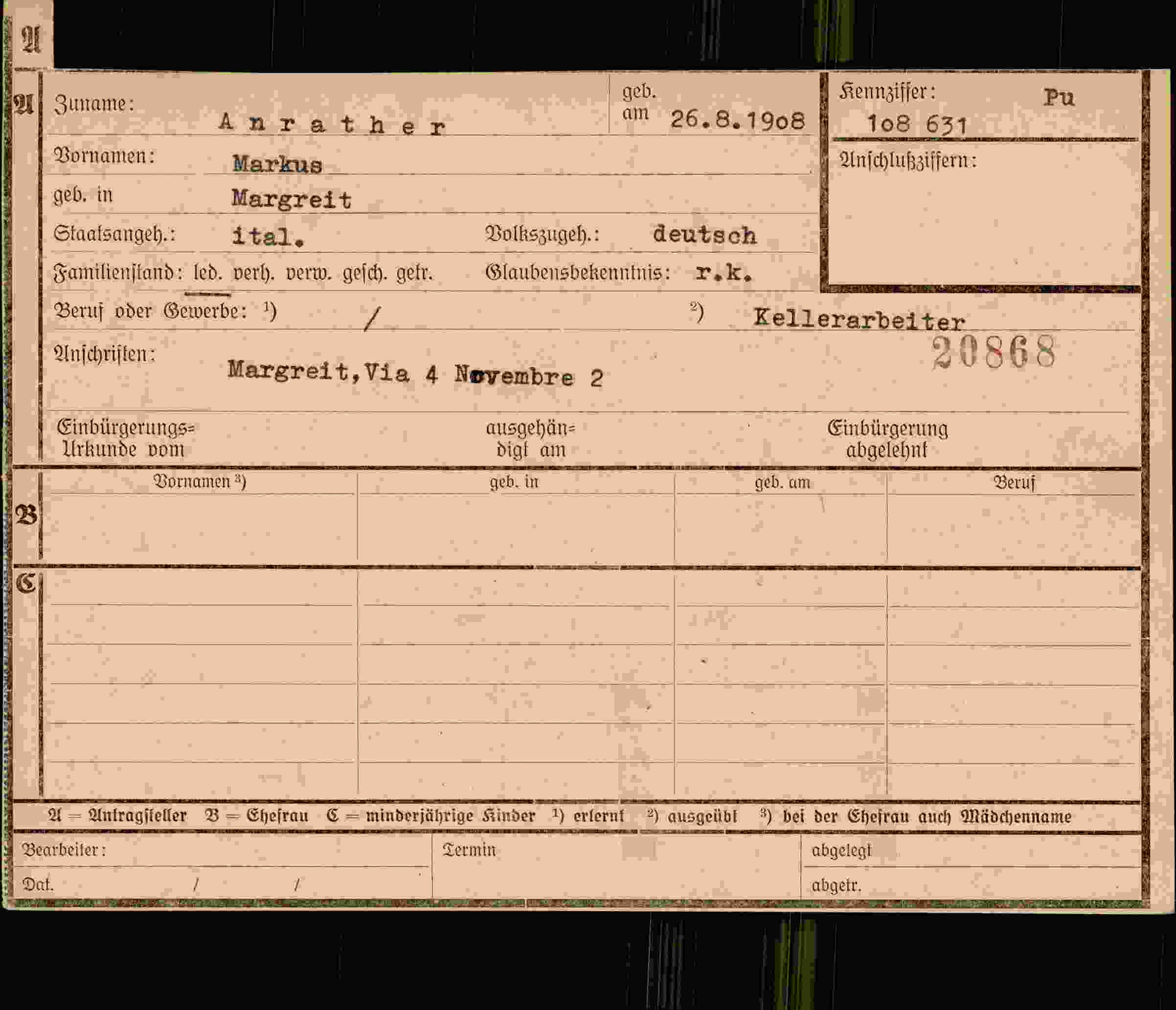 Dokument für Markus Anrather