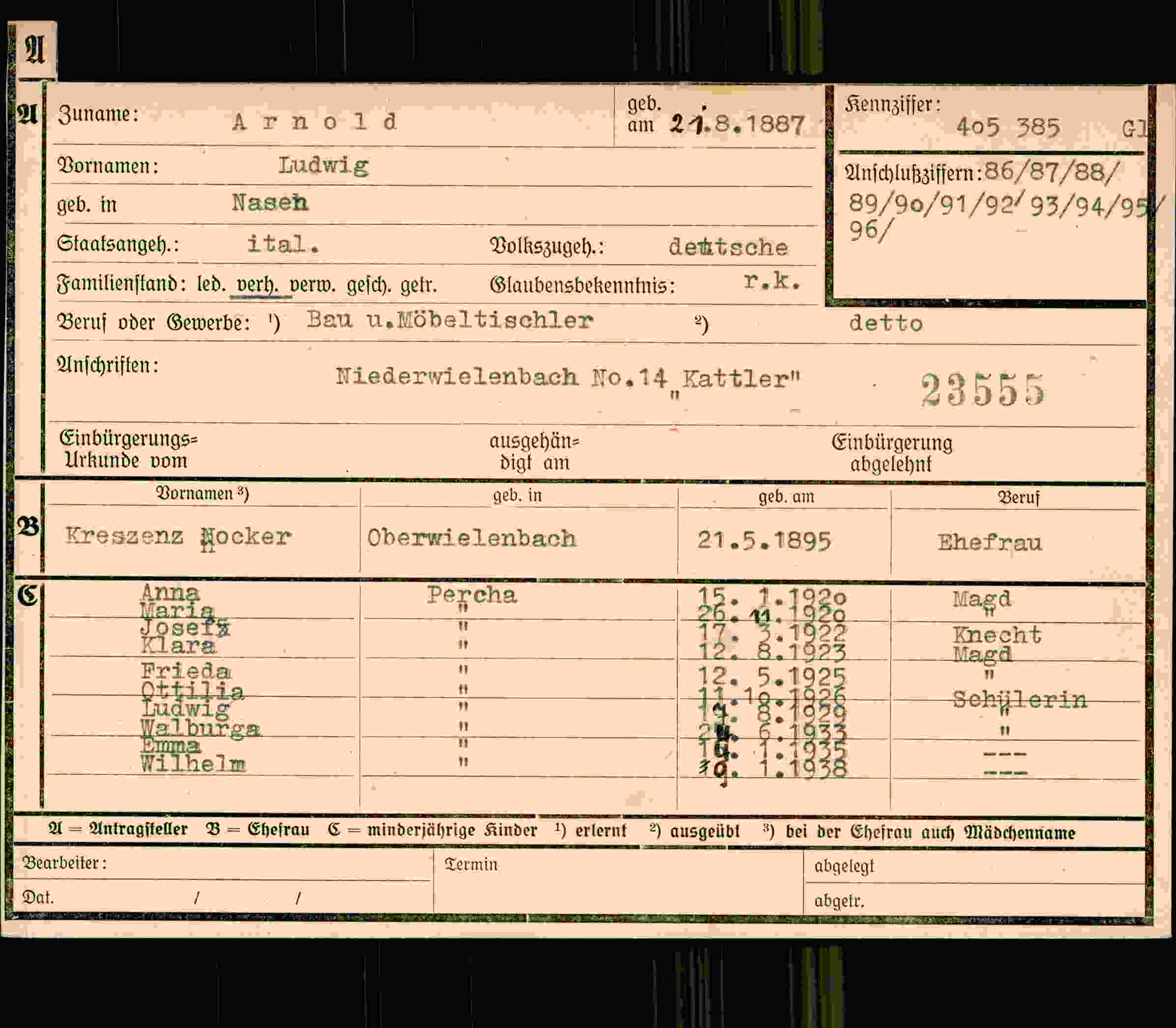 Dokument für Ludwig Arnold