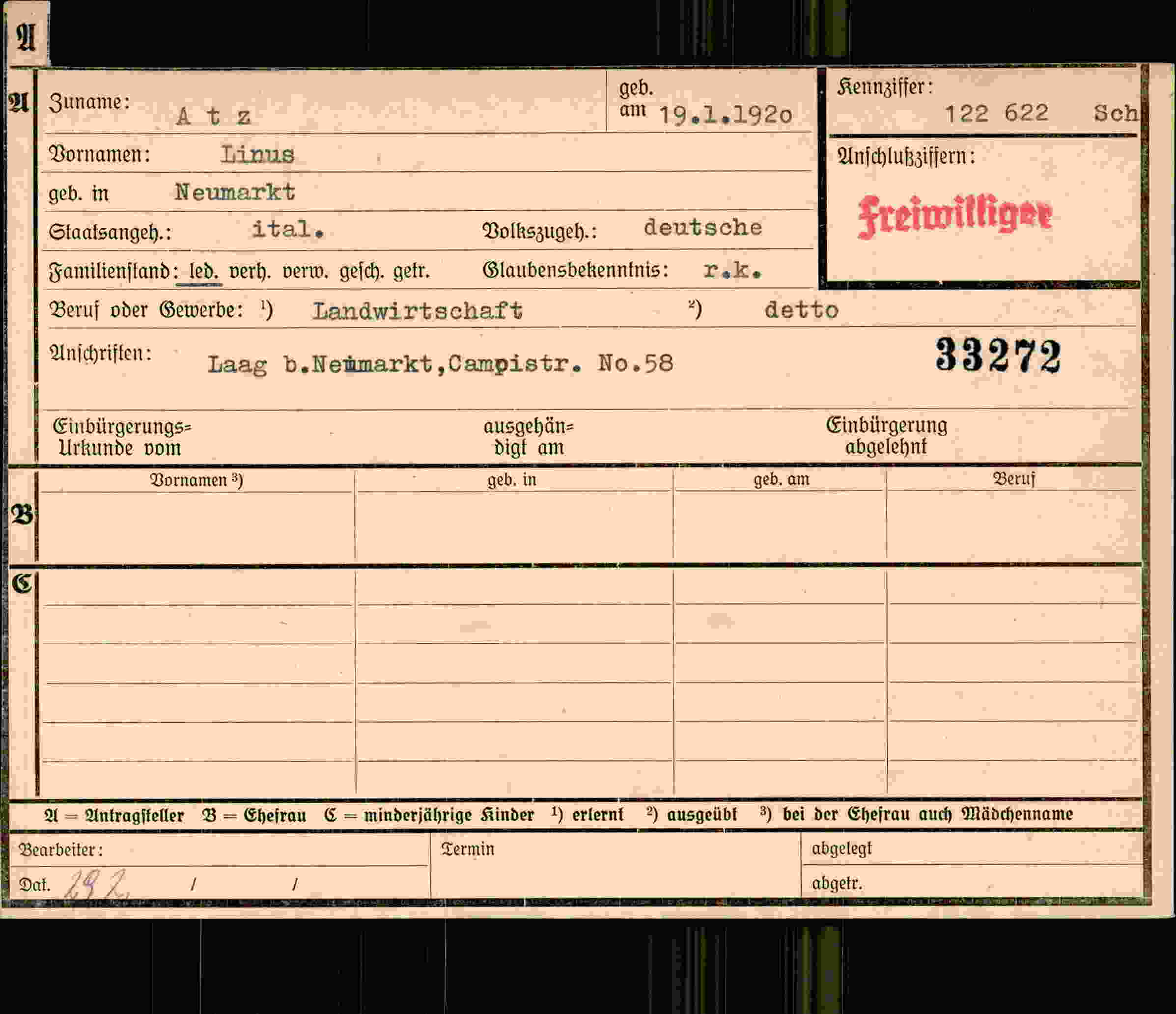 Dokument für Linus Atz
