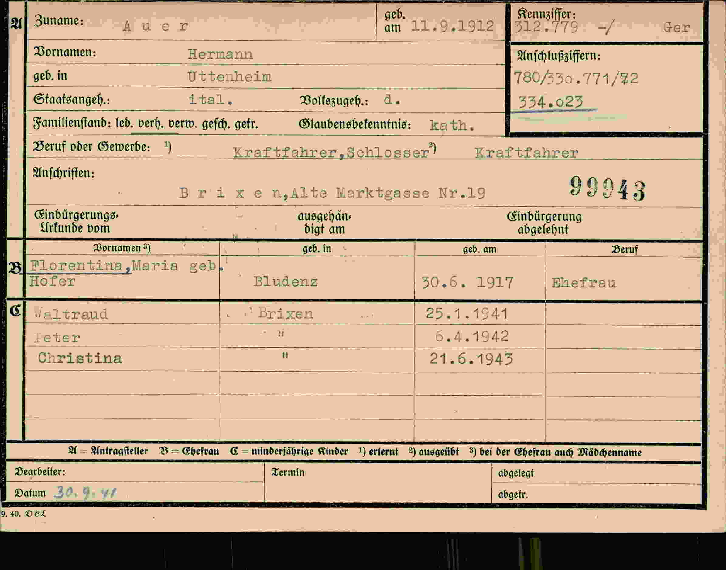 Dokument für Hermann Auer