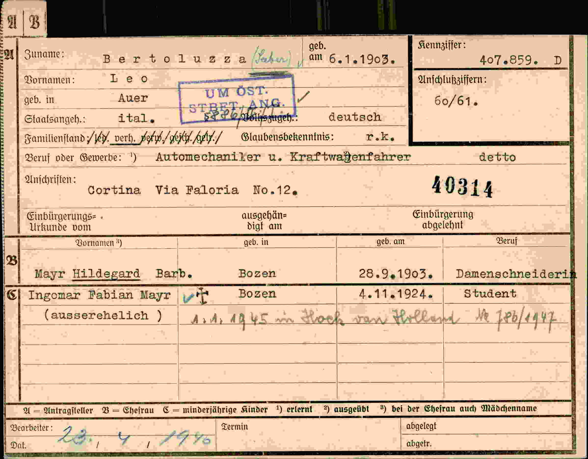 Dokument für Leo Bertoluzza