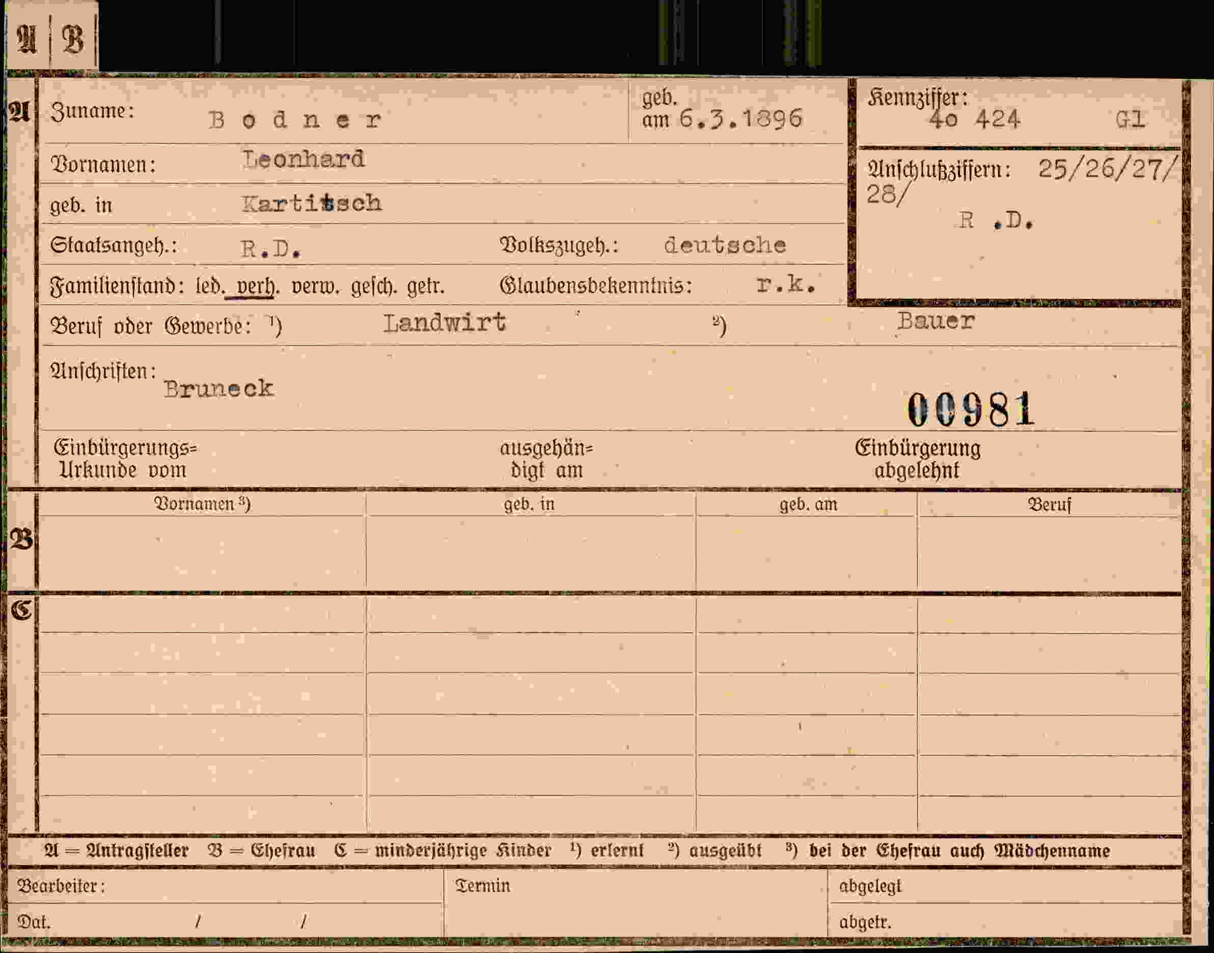 Dokument für Leonhard Bodner