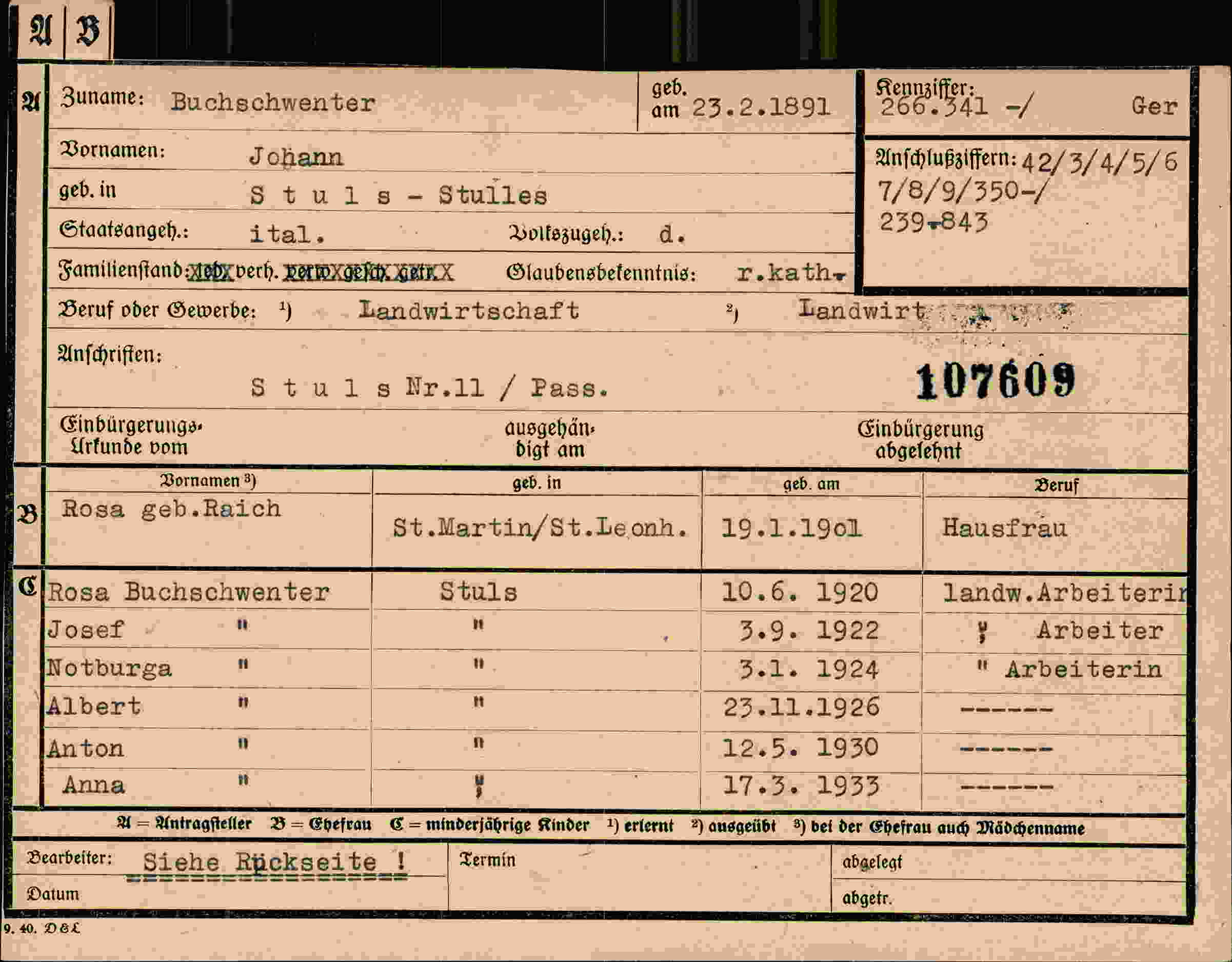 Dokument für Johann Buchschwenter