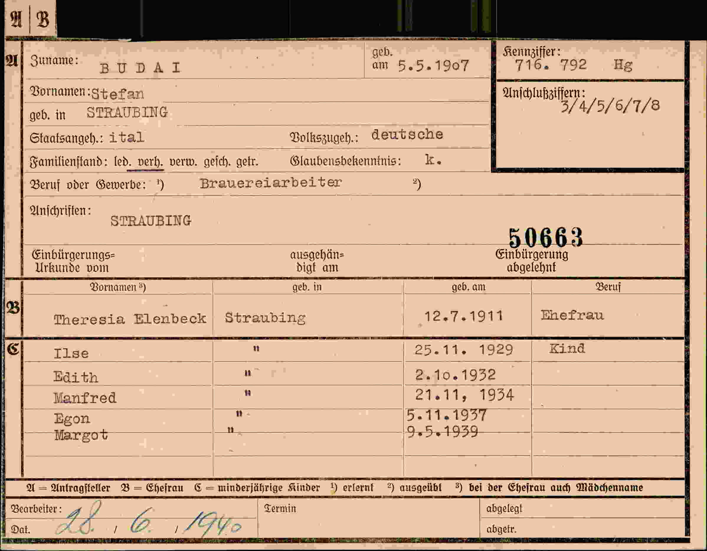 Dokument für Stefan Budai