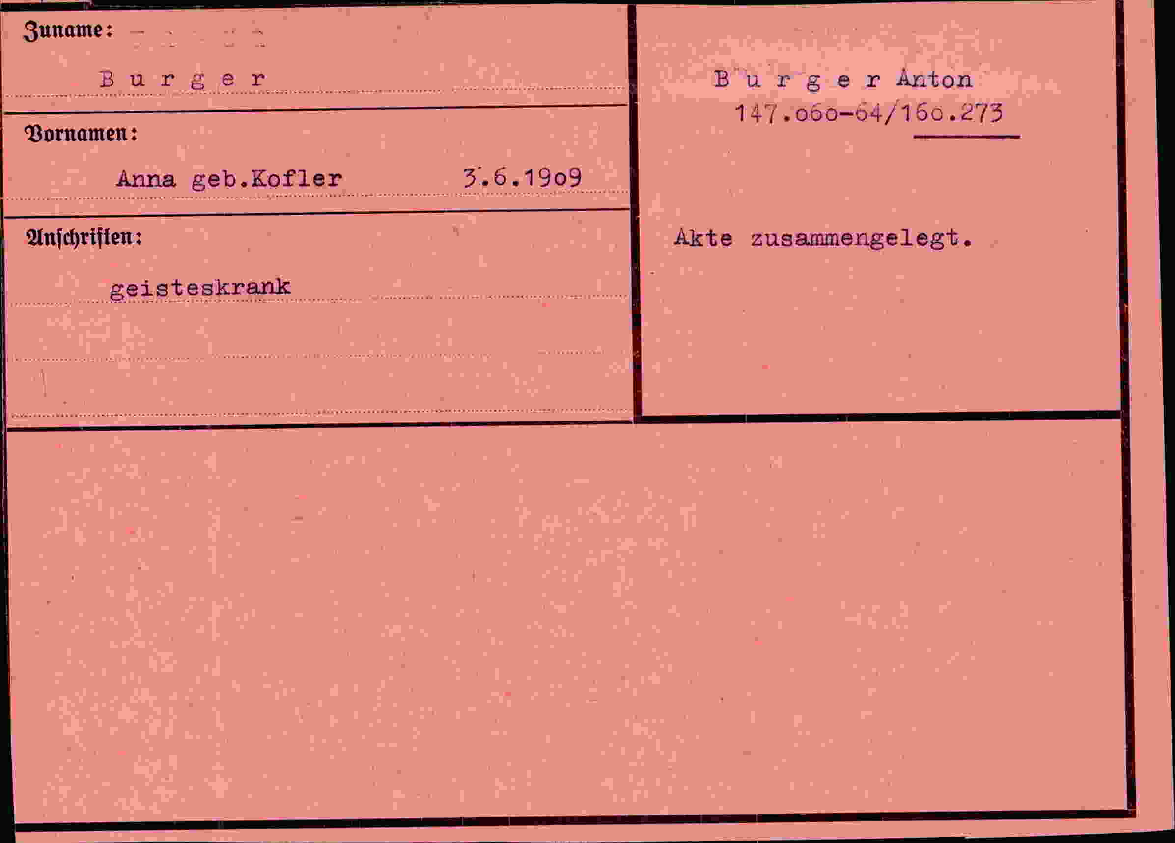 Vorderseite des Dokuments