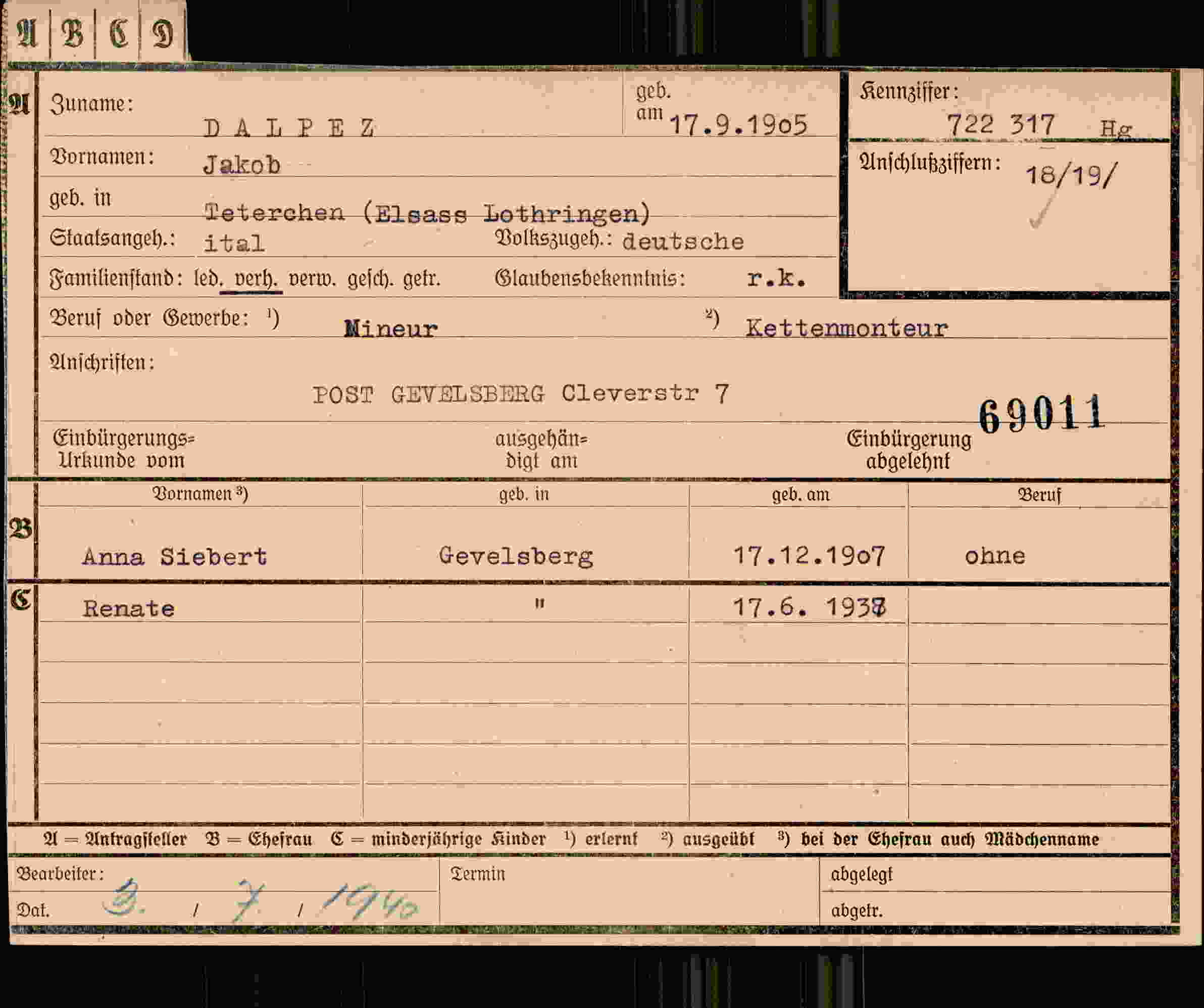 Dokument für Jakob Dalpez