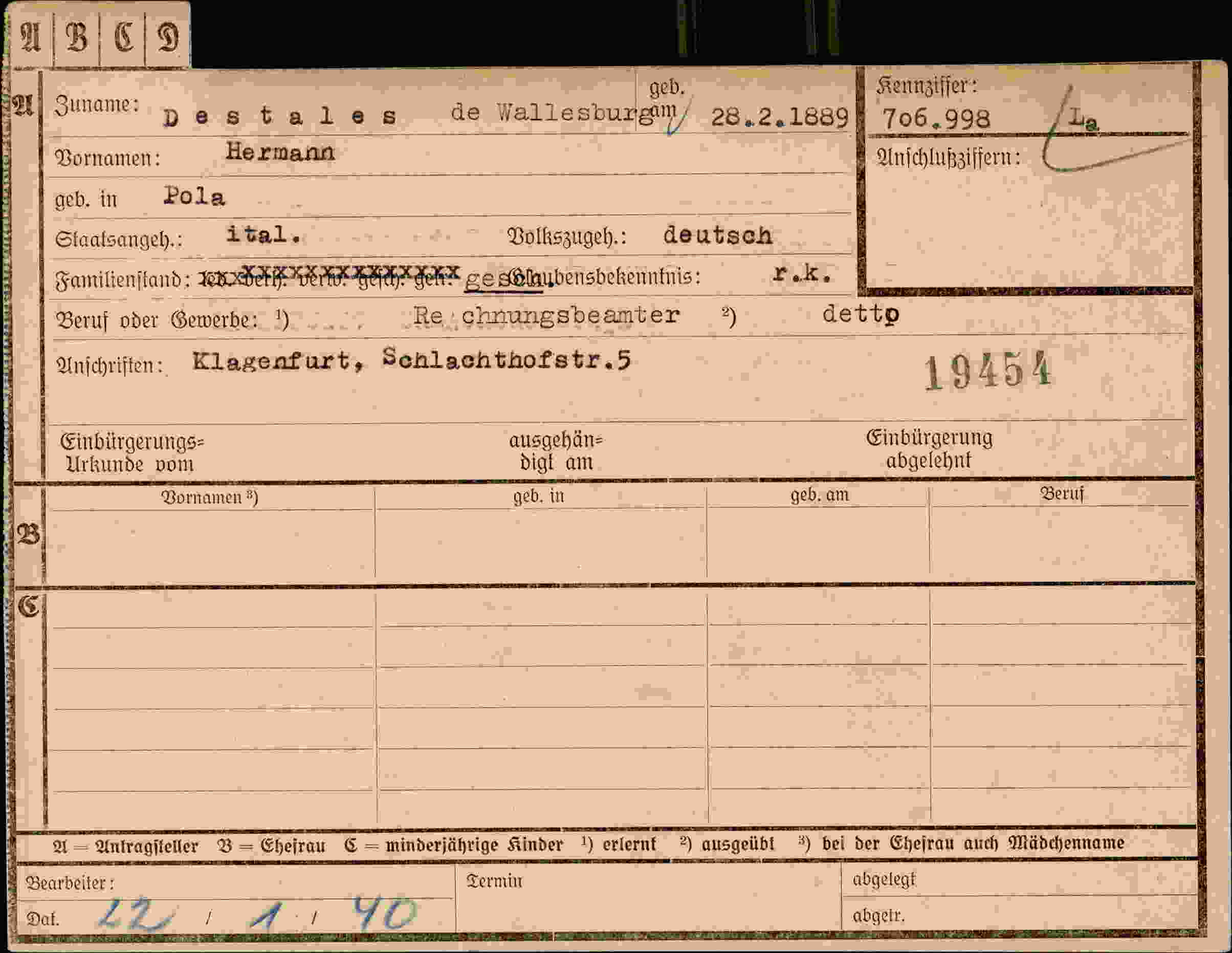 Dokument für Hermann Destales de Wallesburgem