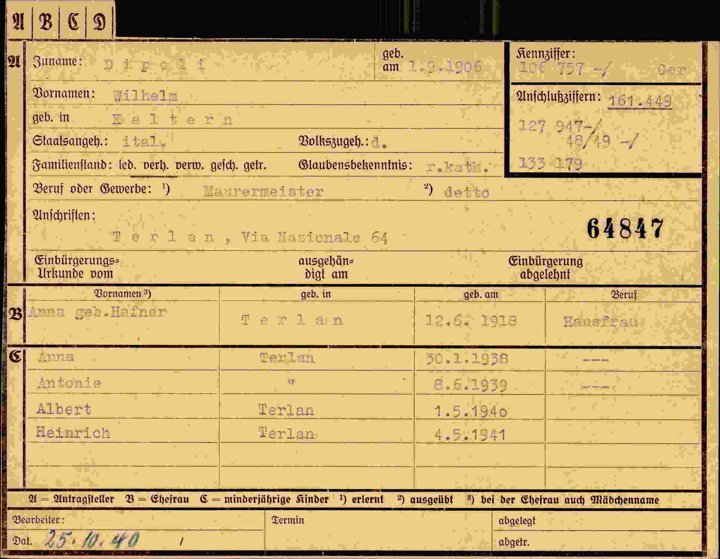 Dokument für Wilhelm Diipoli