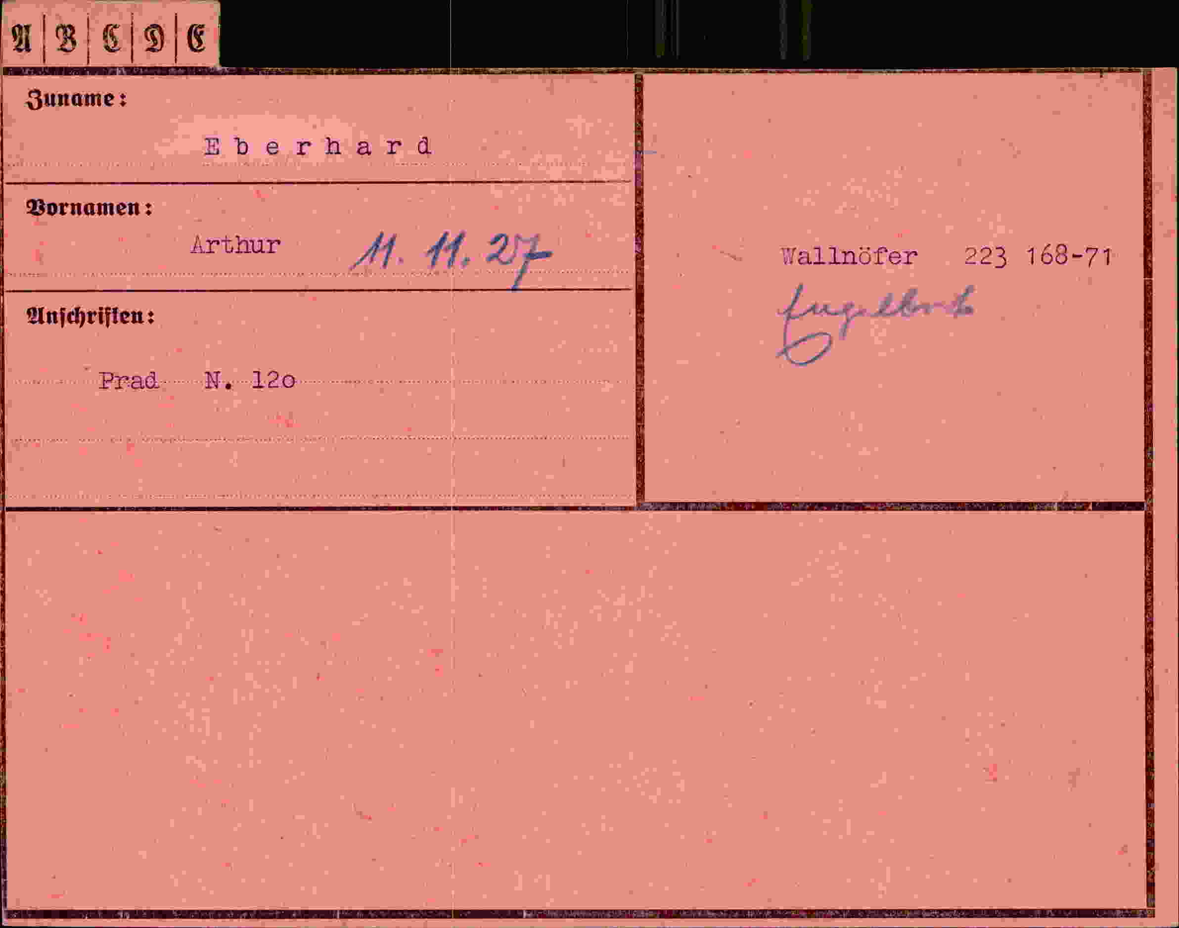 Dokument für Arthur Eberhard