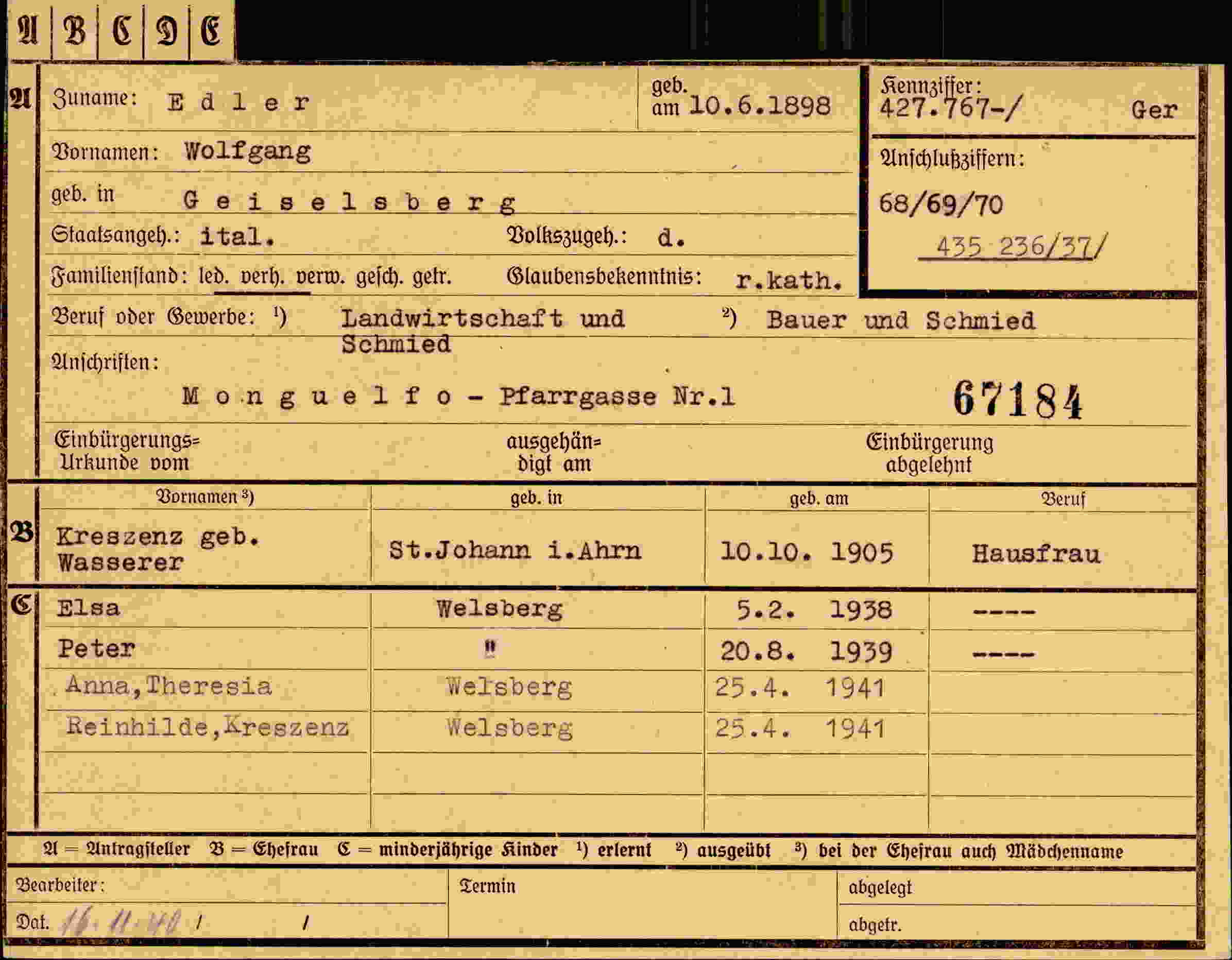 Dokument für Wolfgang Edler