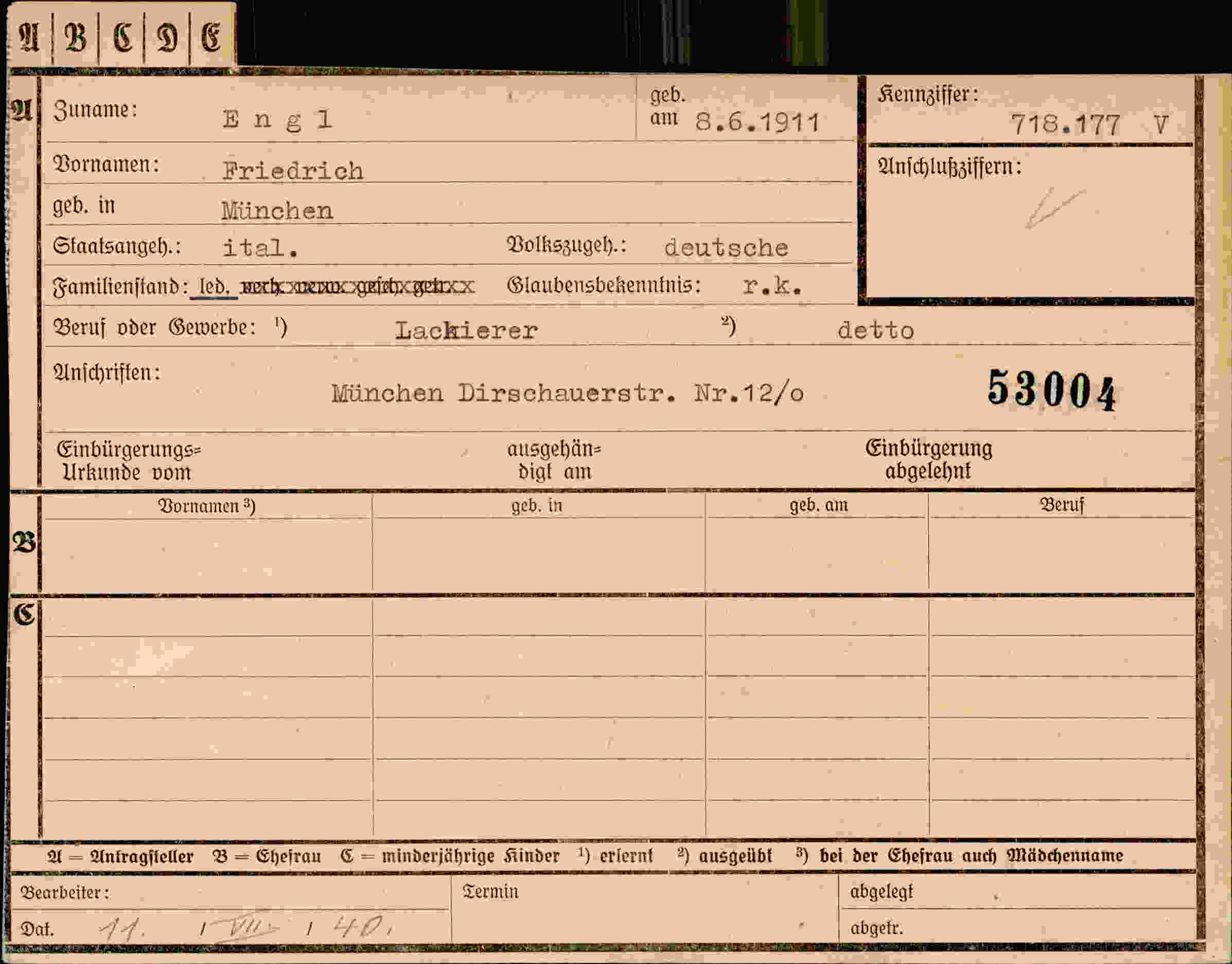 Dokument für Friedrich Engl