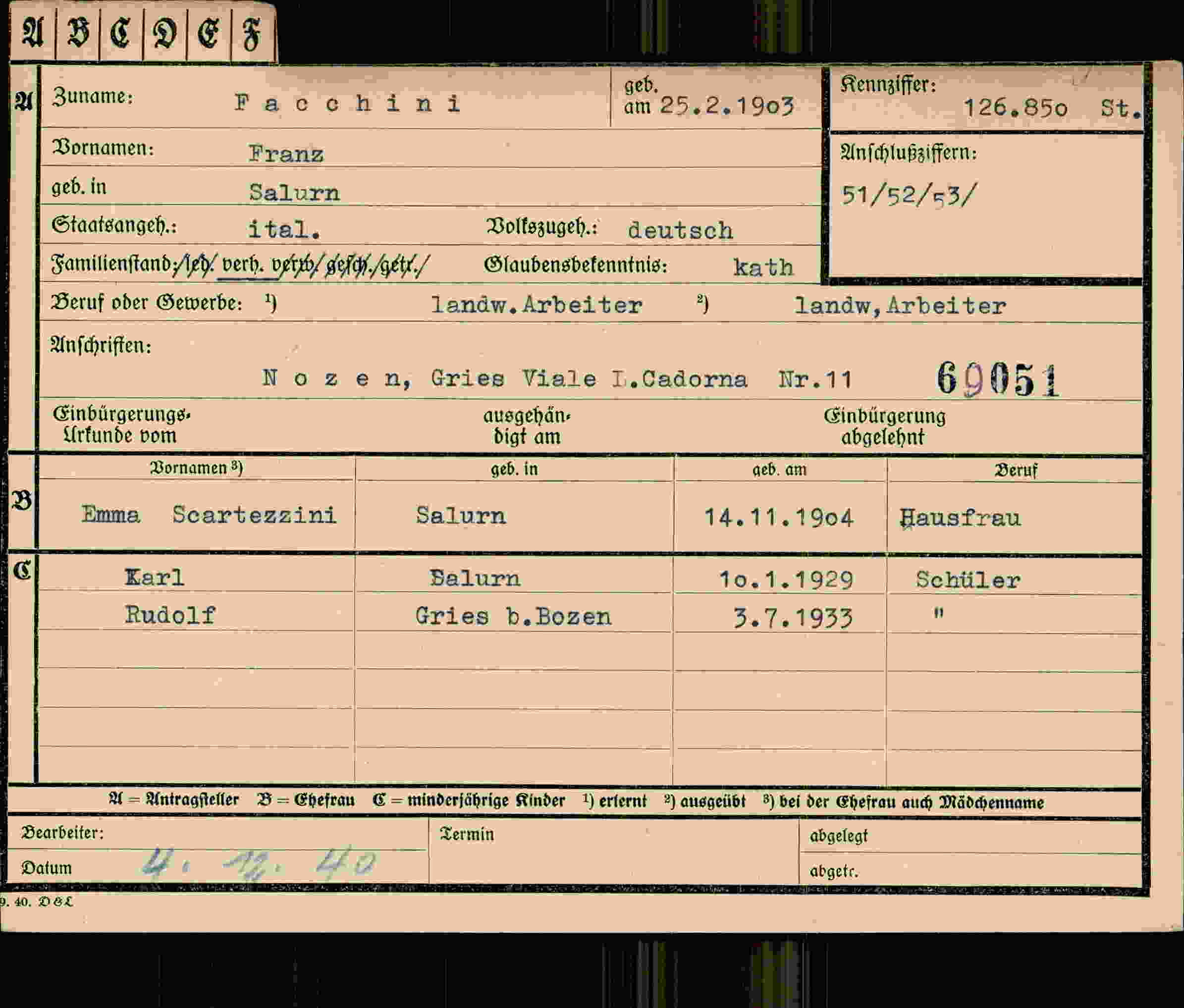 Dokument für Franz Faechiii