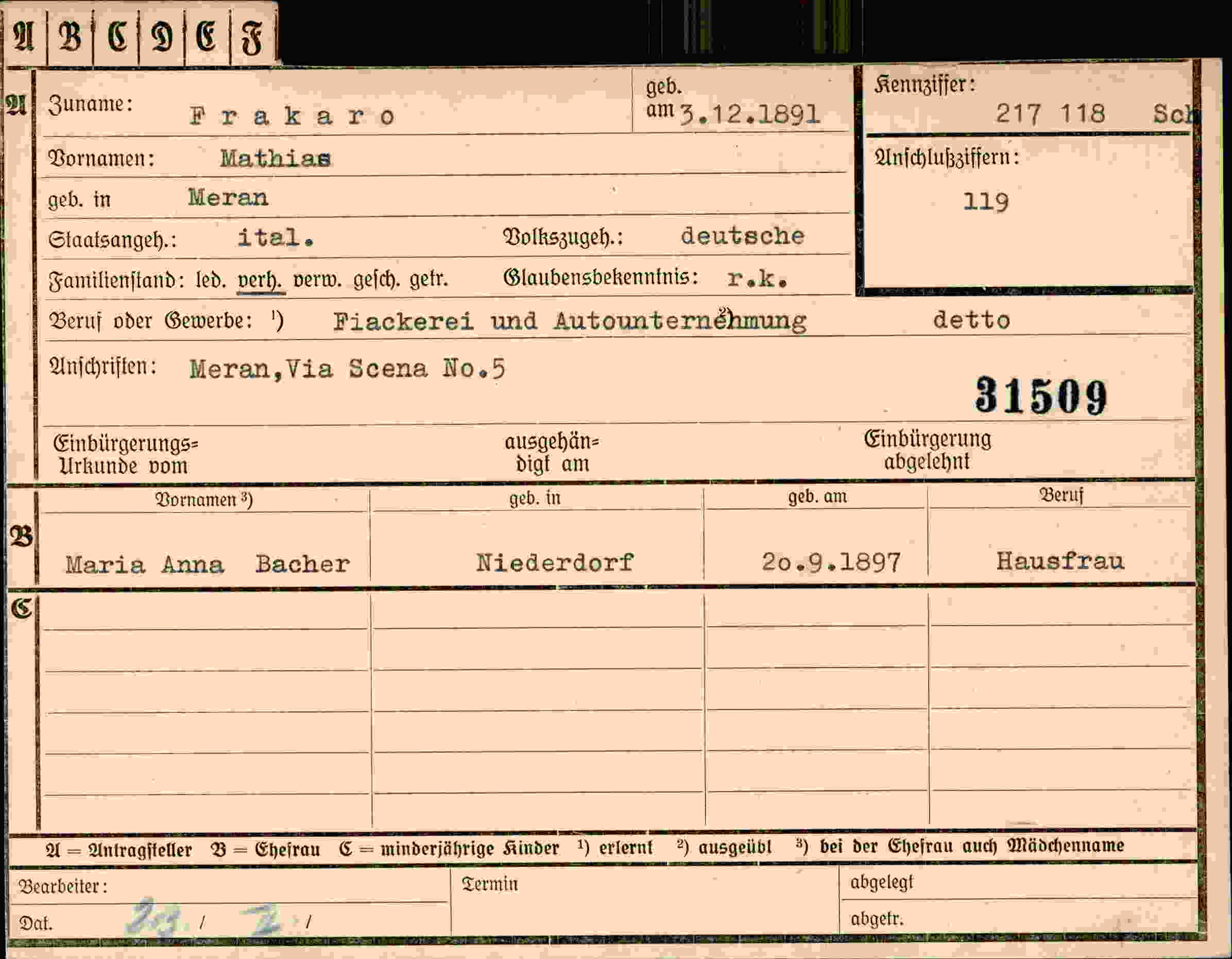 Dokument für Mathias Frakaro