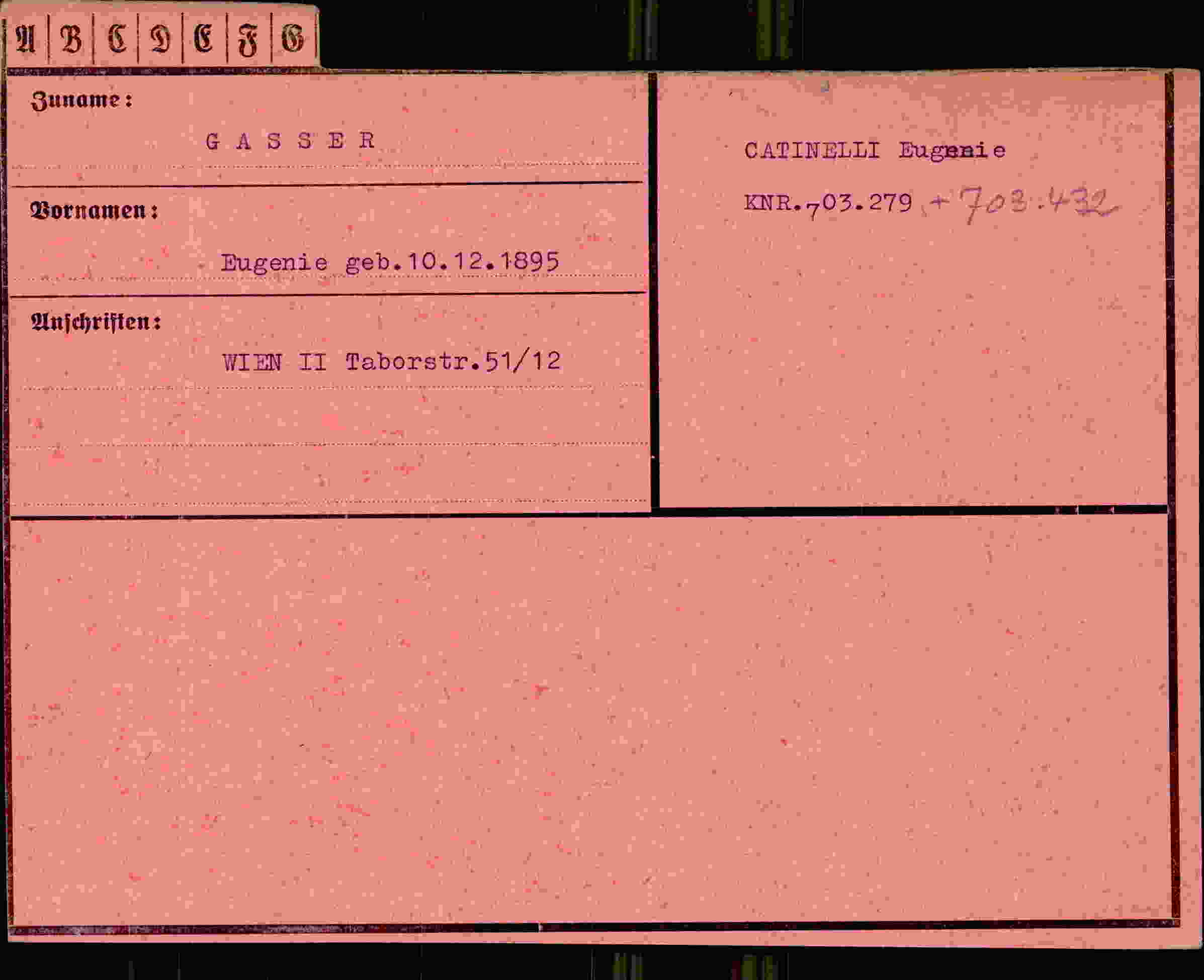 Vorderseite des Dokuments