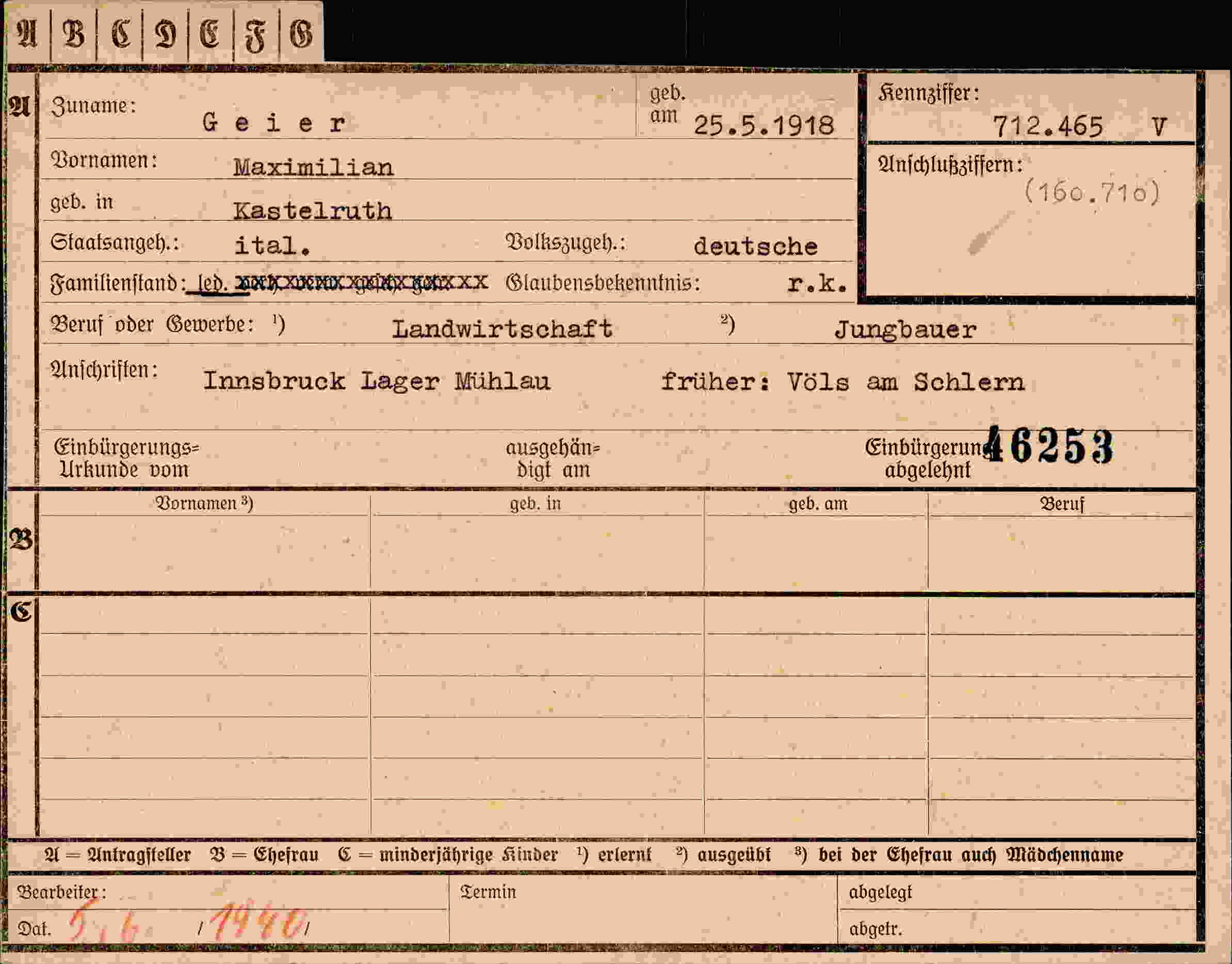 Dokument für Maximilian Geier