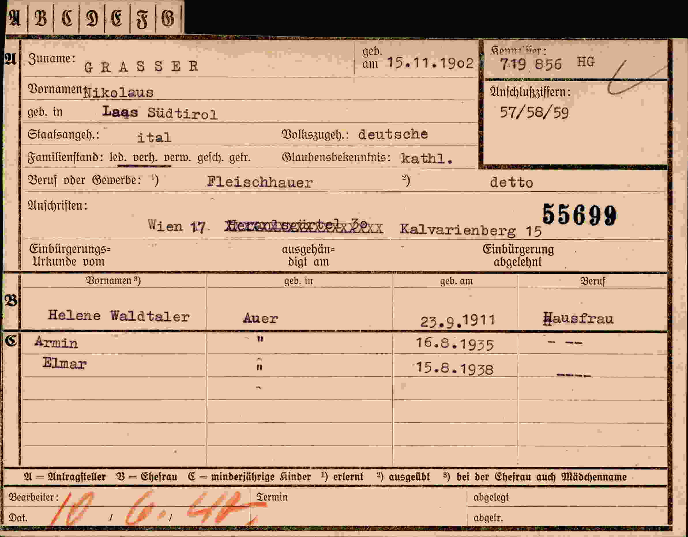 Dokument für Nikolaus Grasser