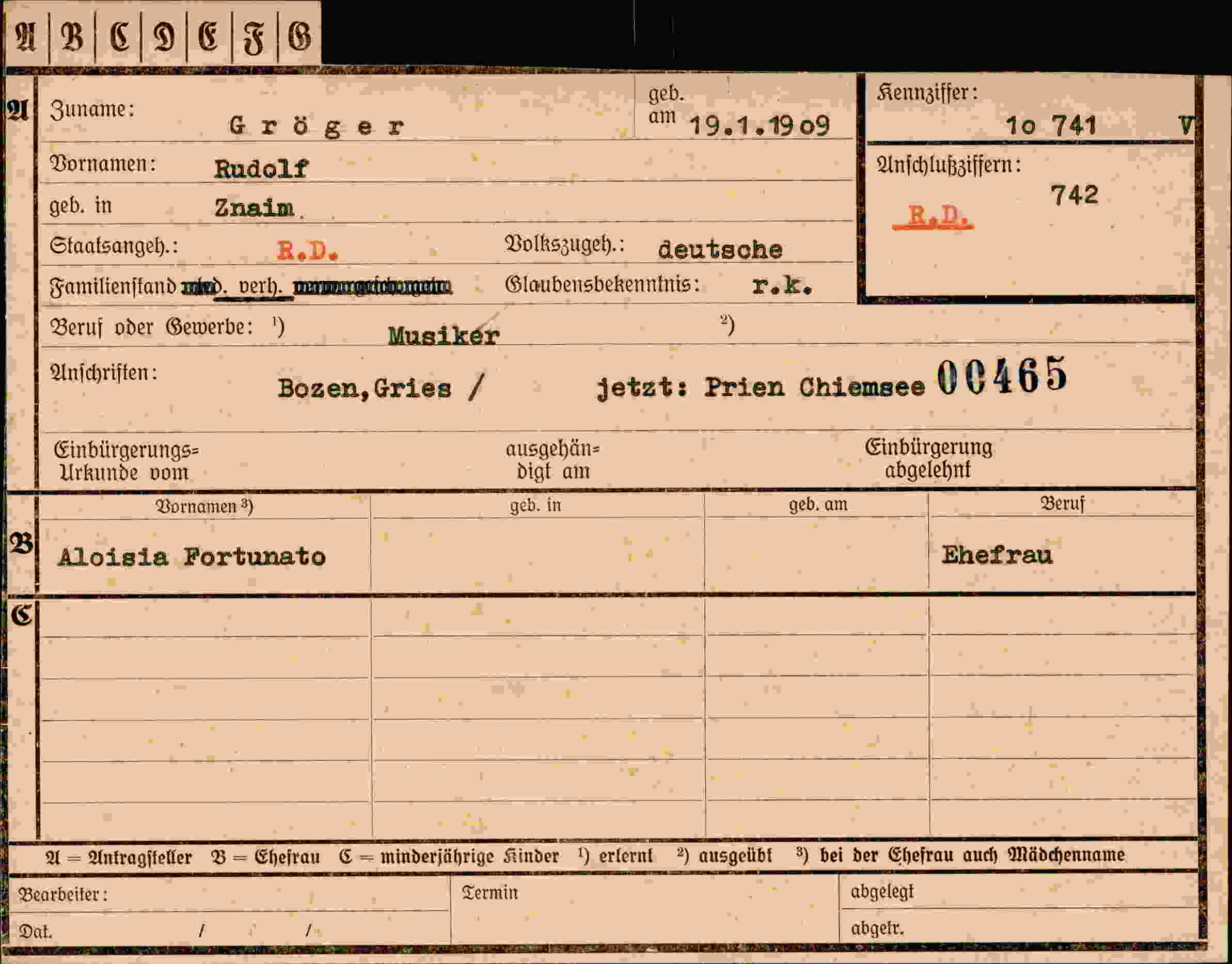Dokument für Rudolf Gröger