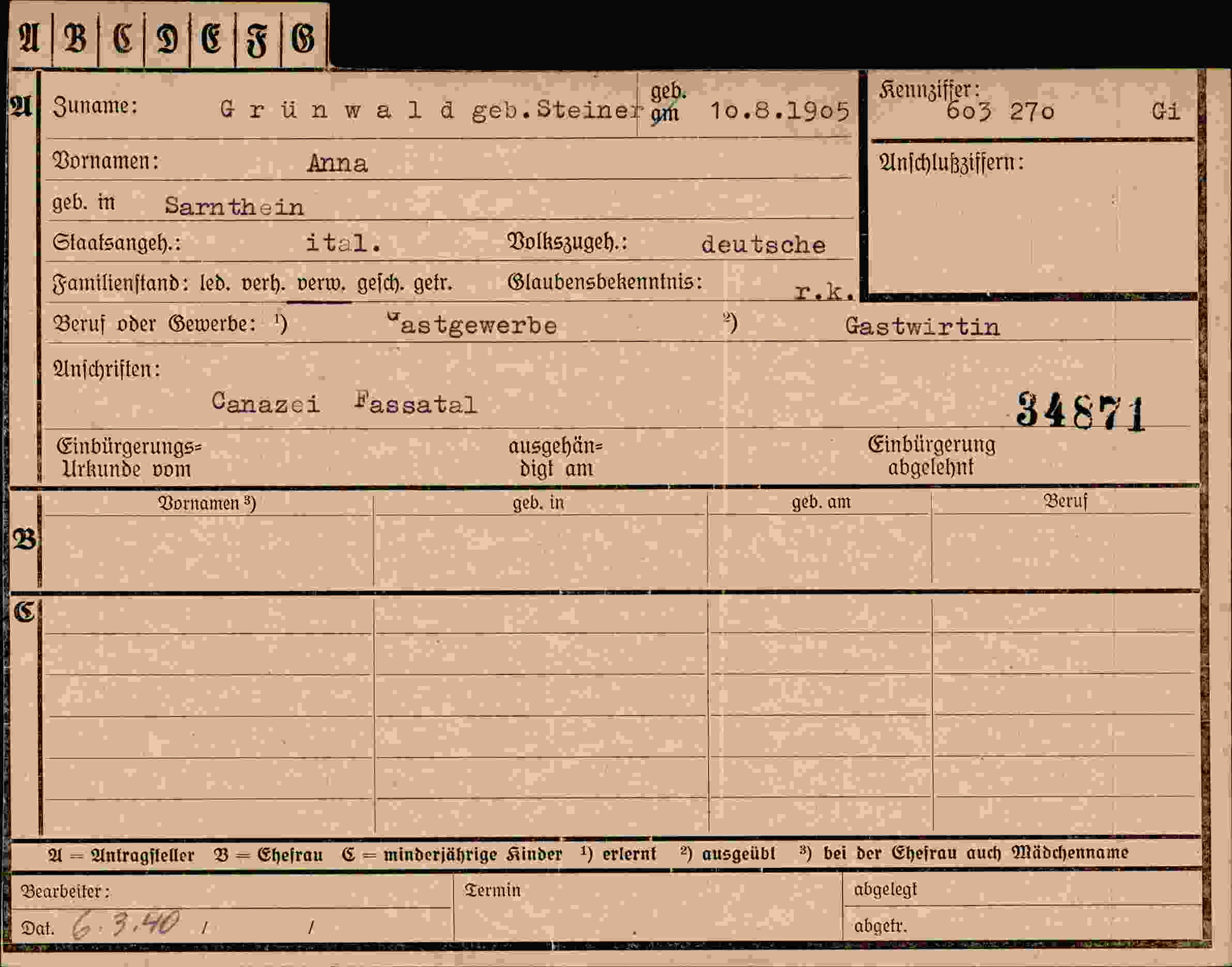 Dokument für Anna Grünwald
