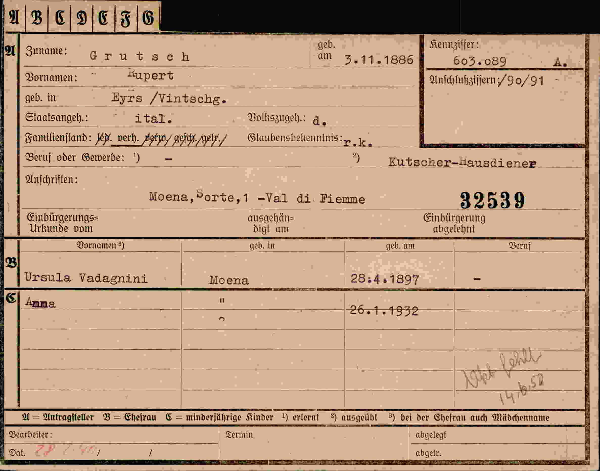 Dokument für Rupert Grutsch