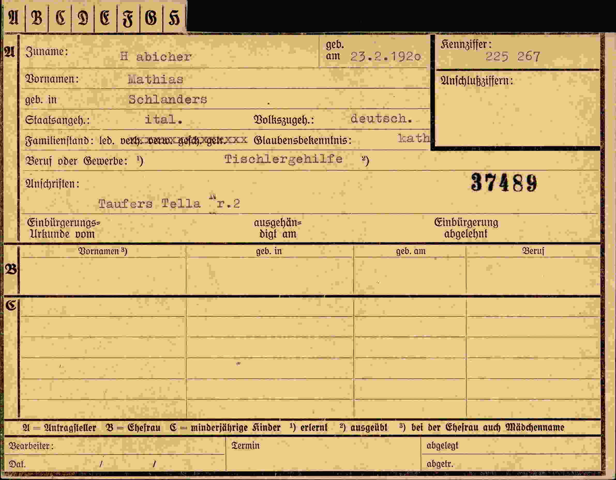 Dokument für Mathias Habicher