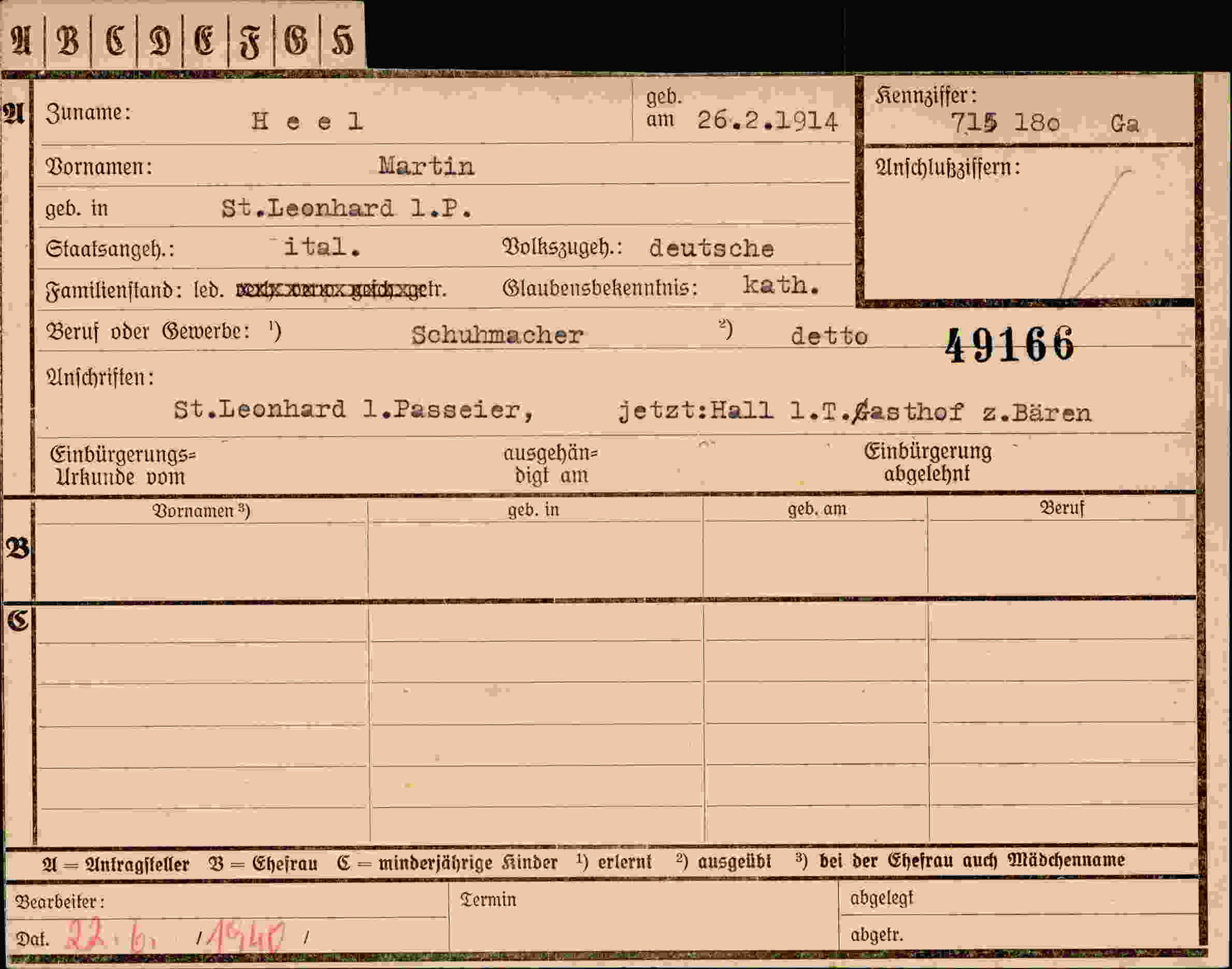 Dokument für Martin Heel