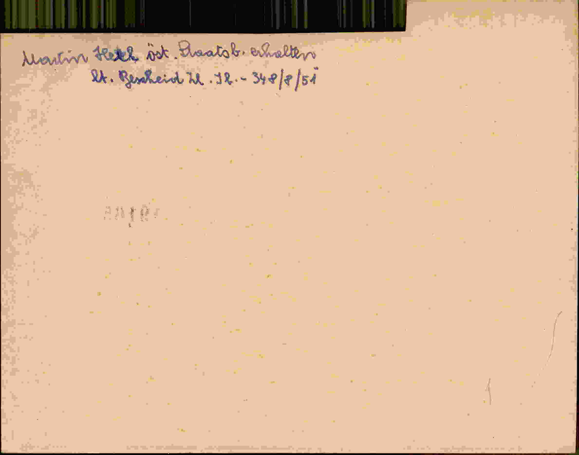 Rückseite des Dokuments