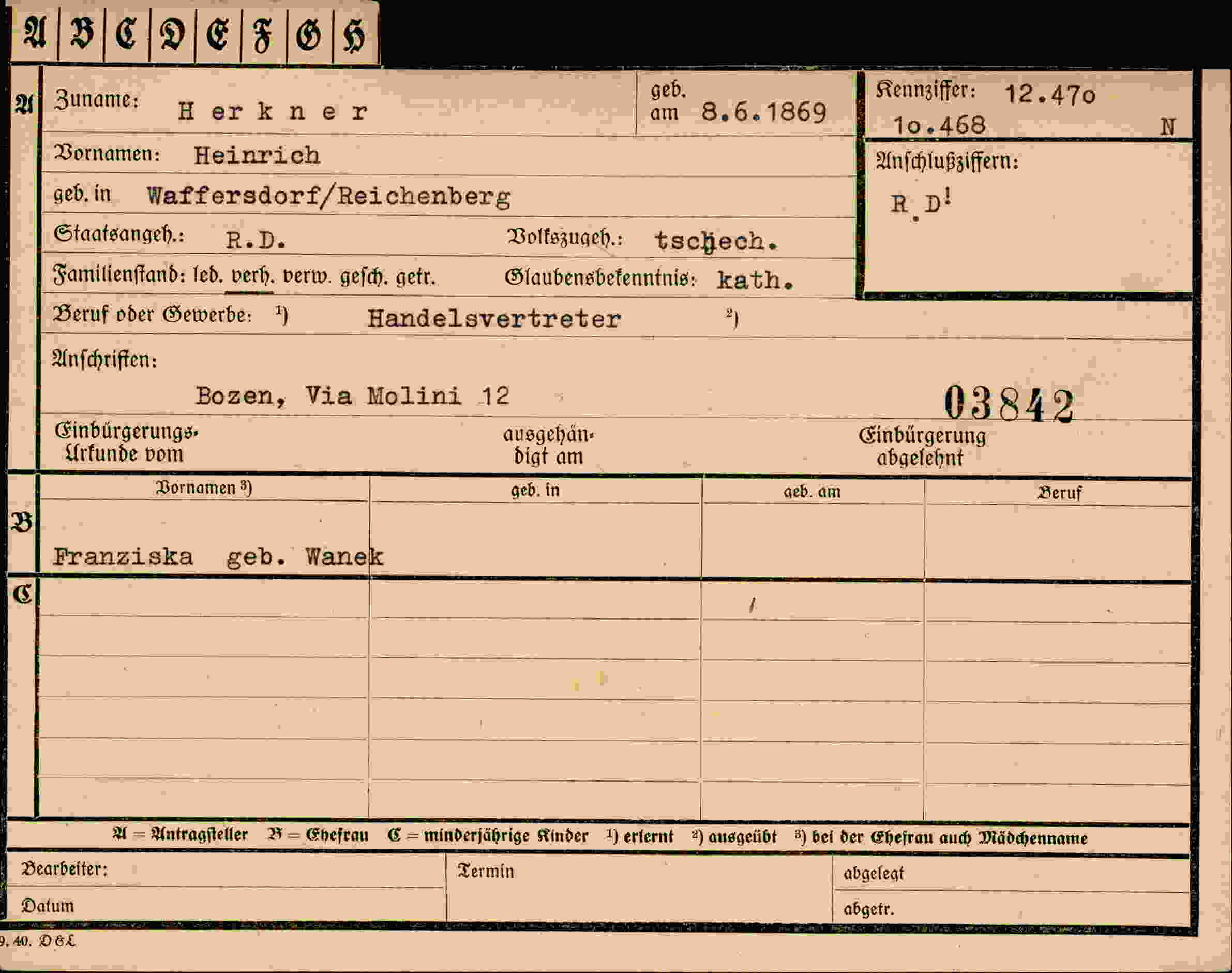 Dokument für Heinrich Herkner