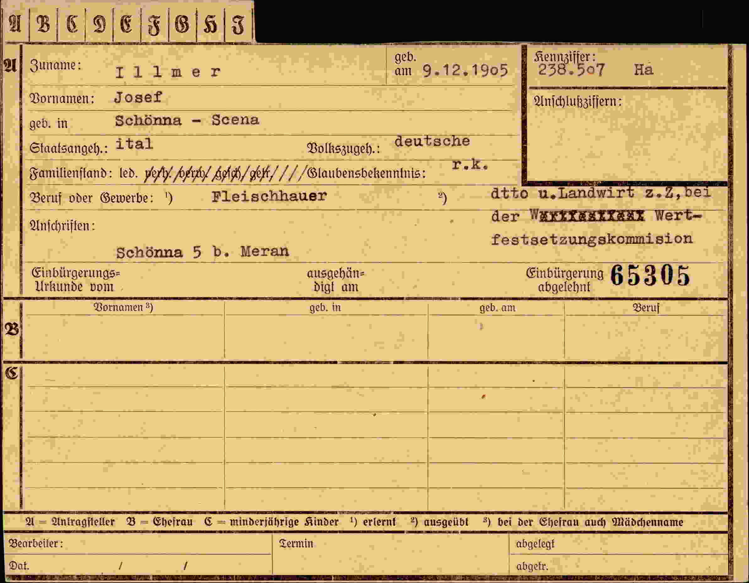 Dokument für Josef Illmer