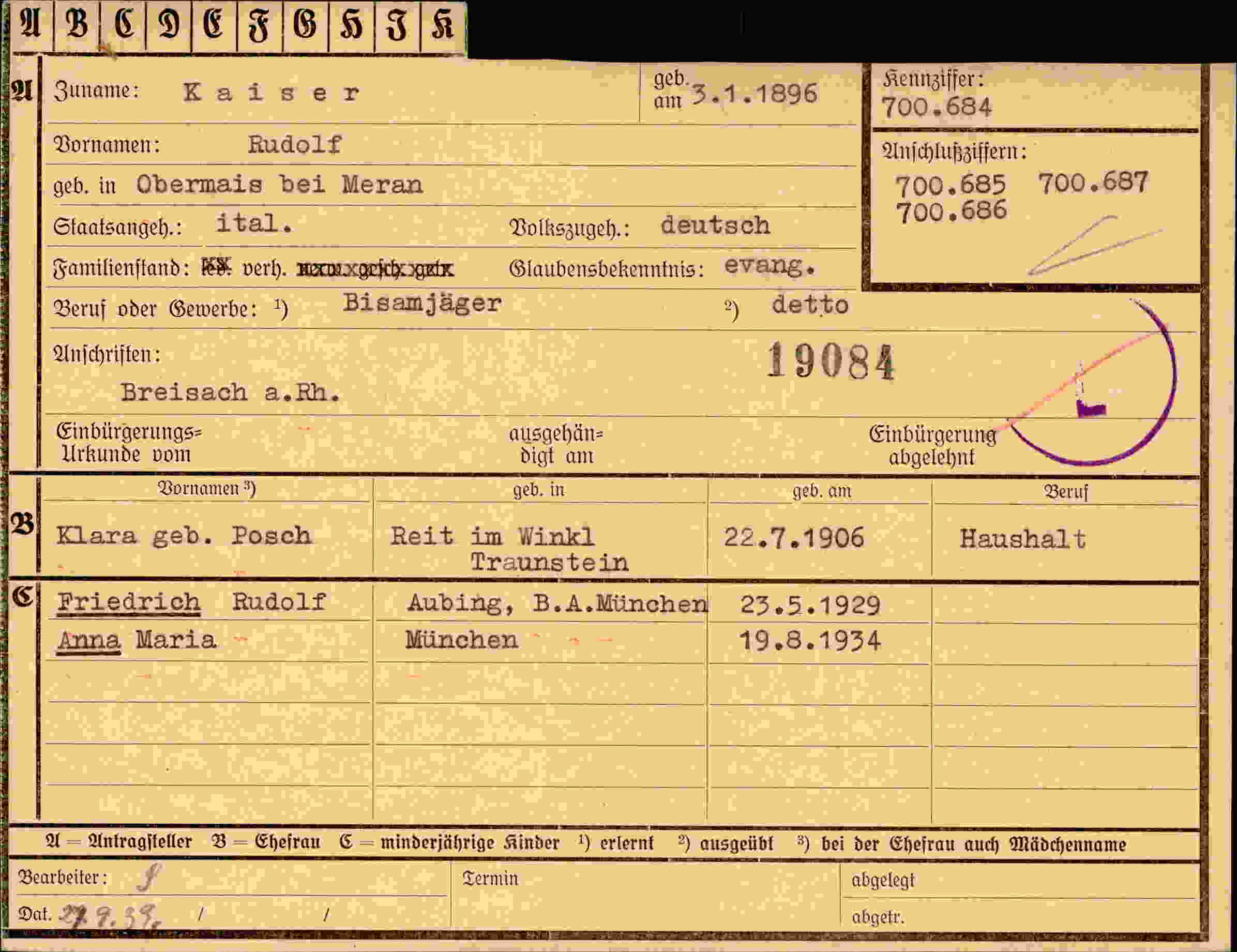 Dokument für Rudolf Kaiser