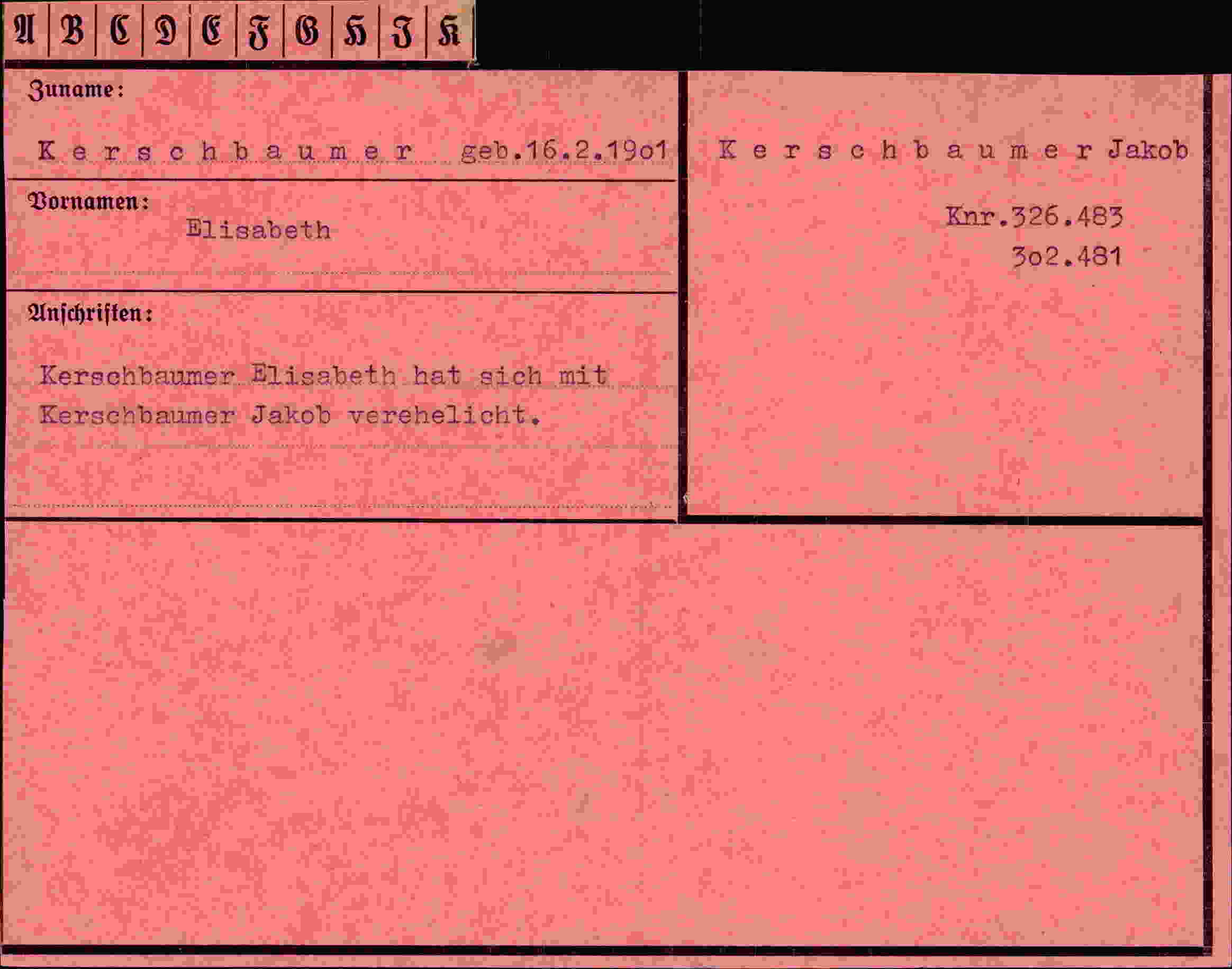 Vorderseite des Dokuments