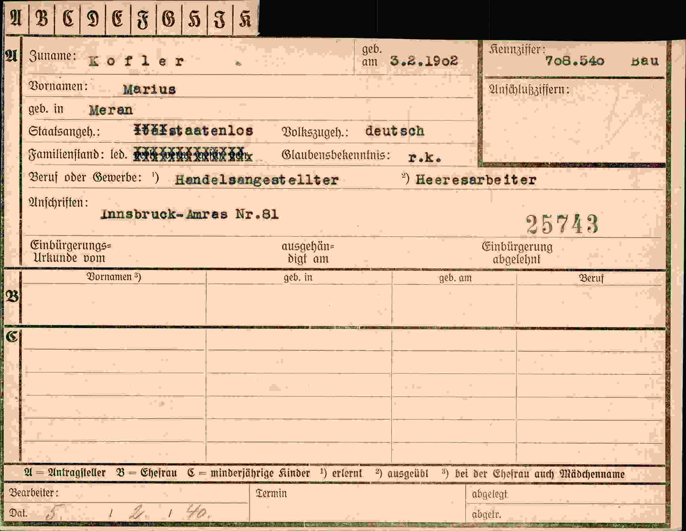 Dokument für Marius Kofler