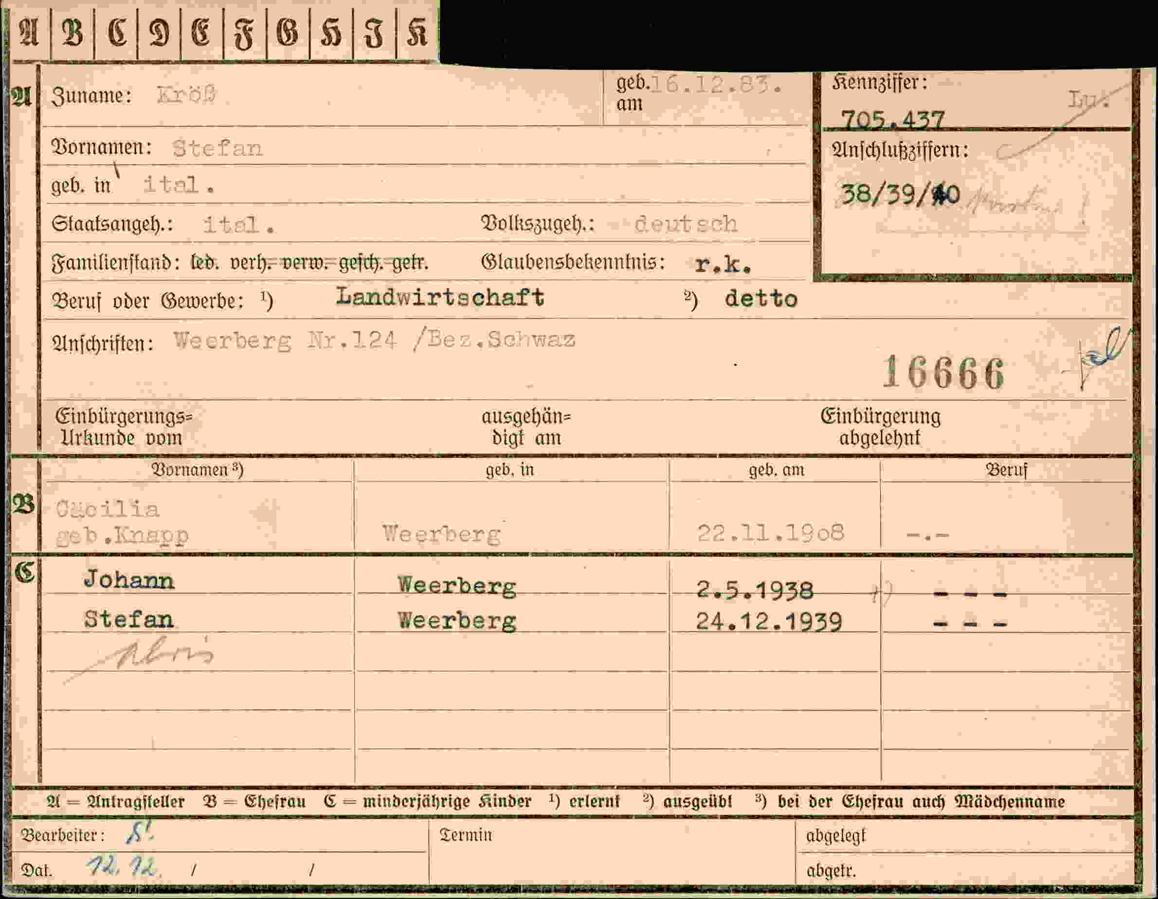 Dokument für Stefan Kröß