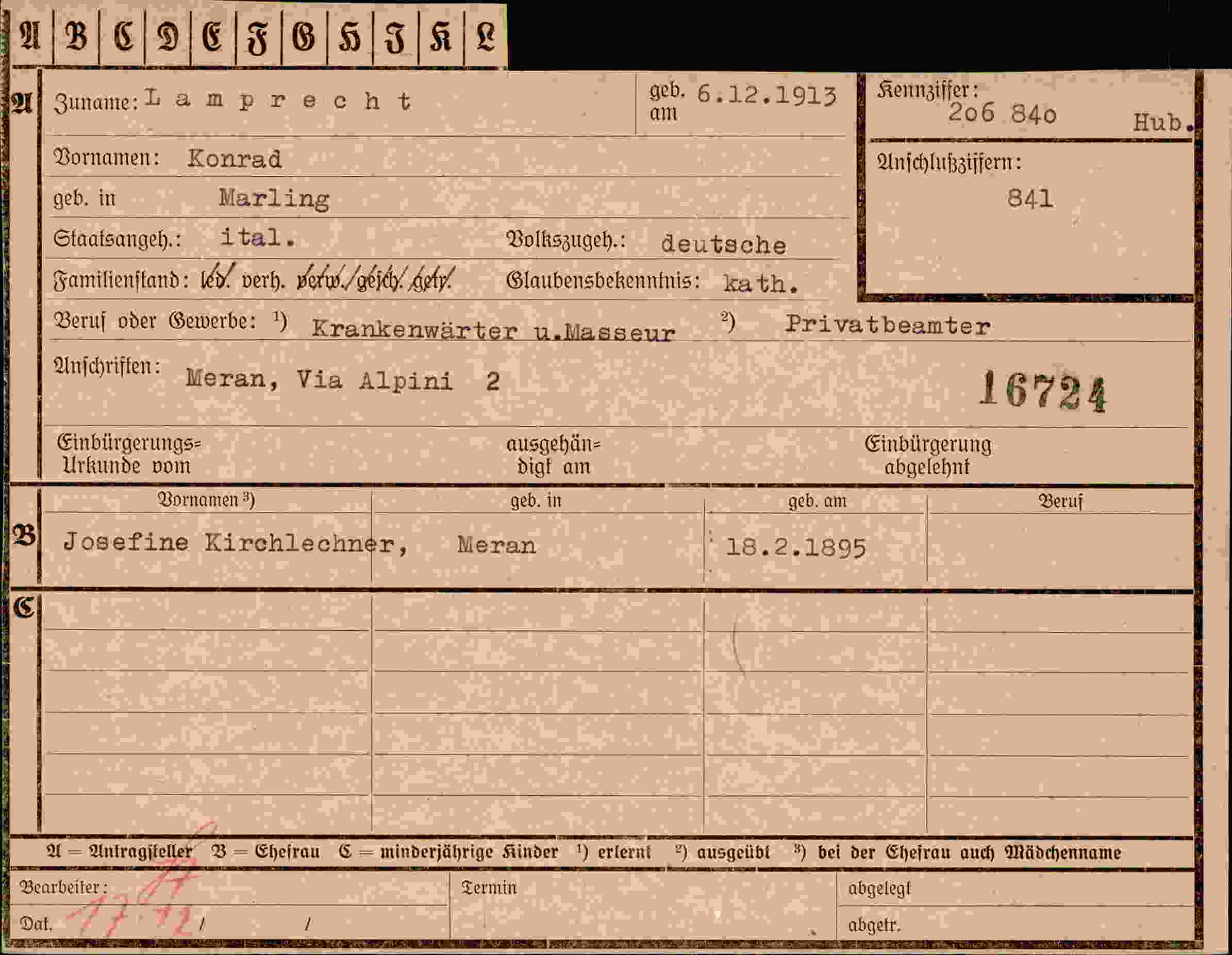 Dokument für Konrad Lamprecht