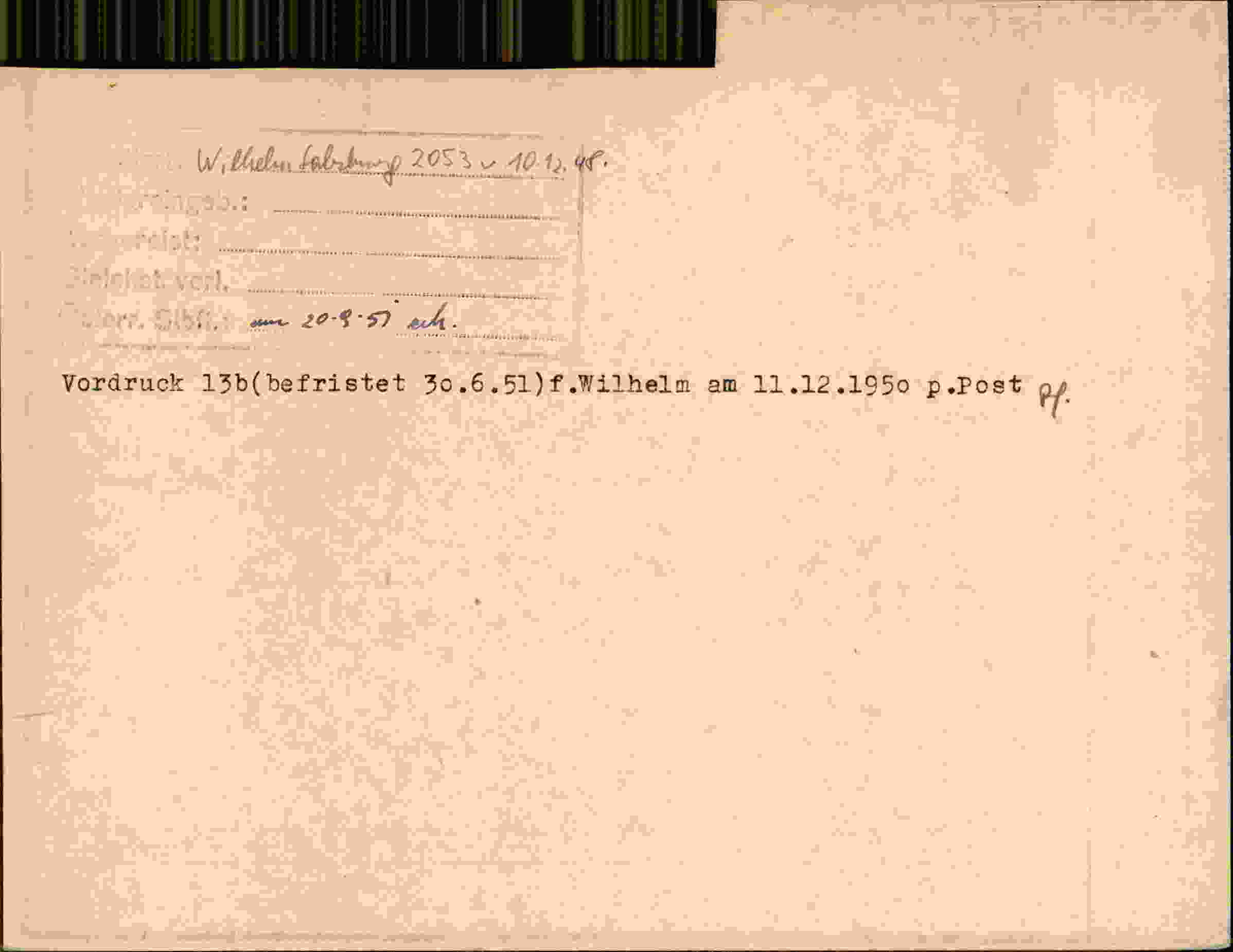 Rückseite des Dokuments
