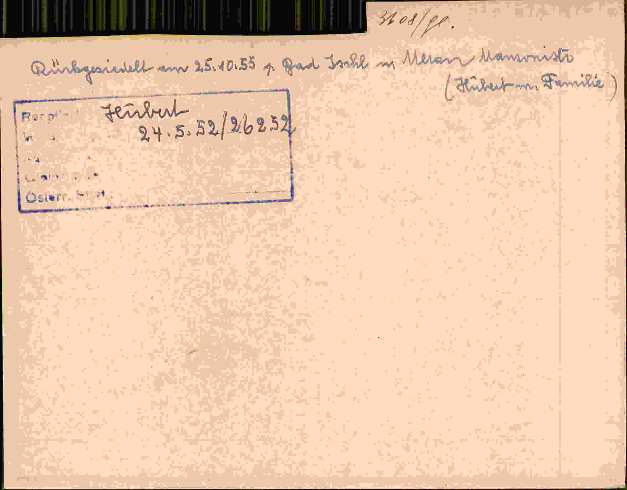 Rückseite des Dokuments