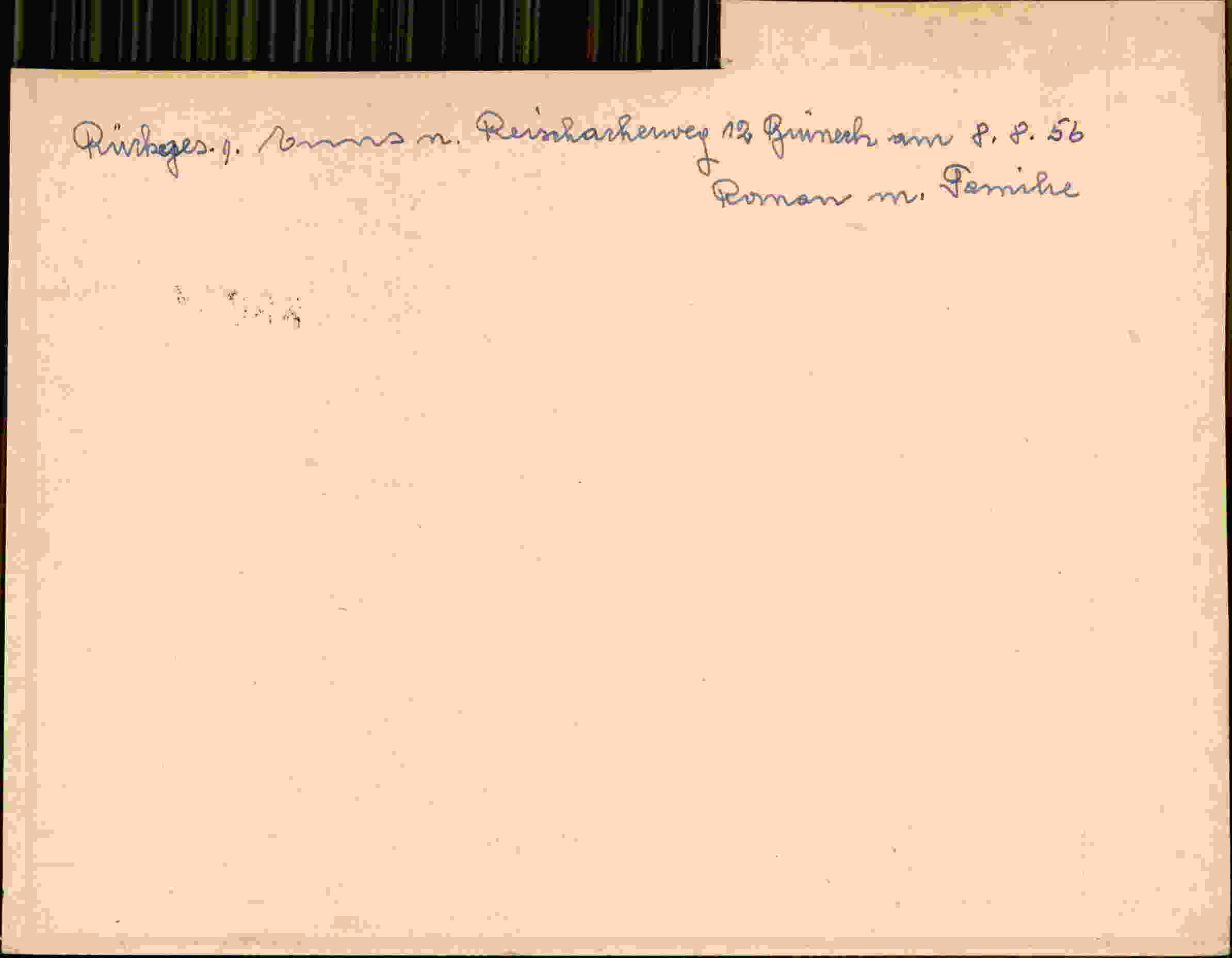 Rückseite des Dokuments