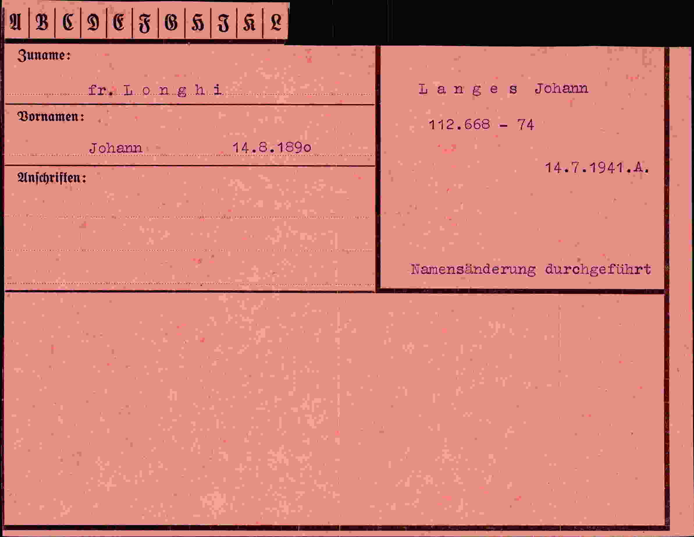 Dokument für Johann Loughi