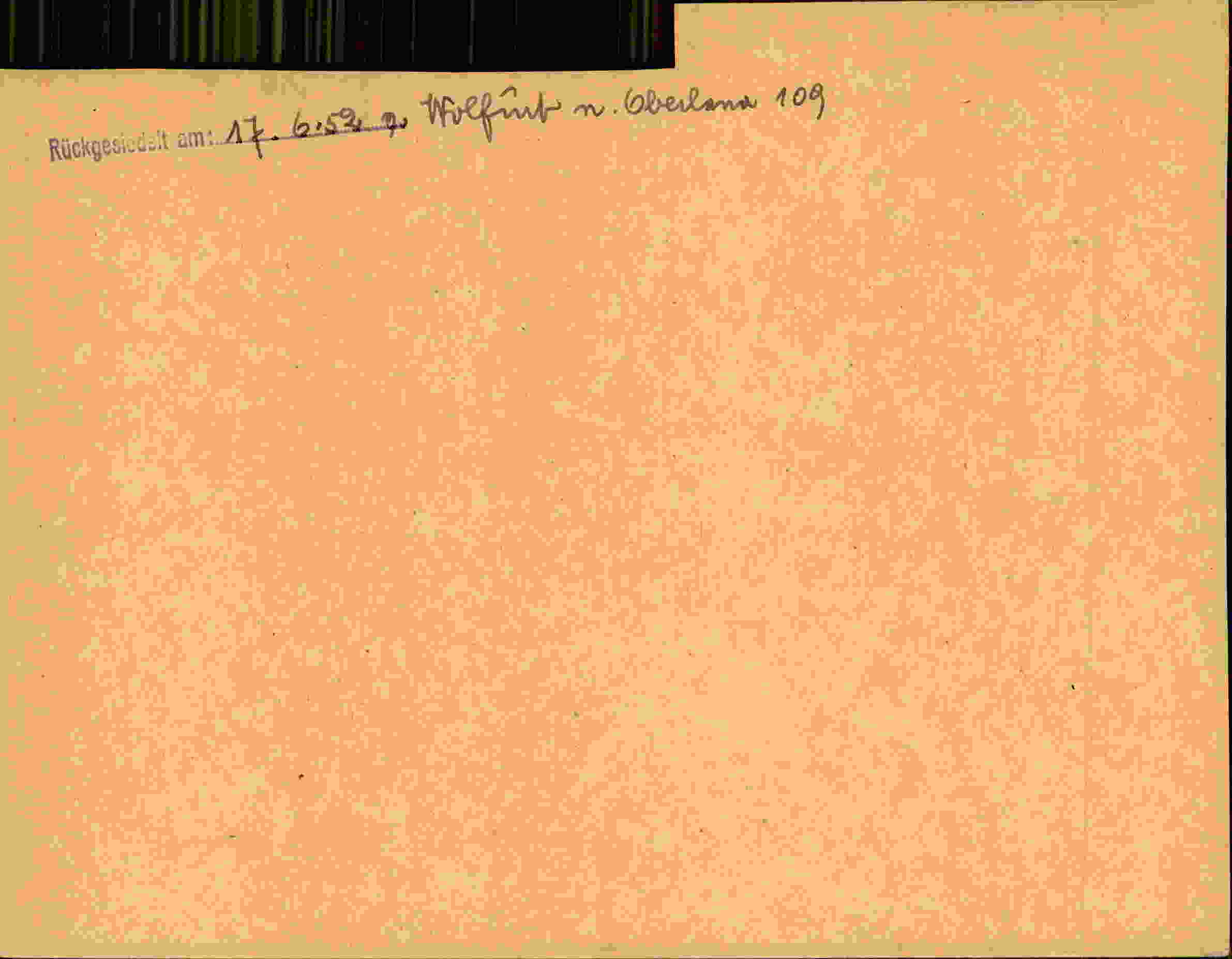 Rückseite des Dokuments