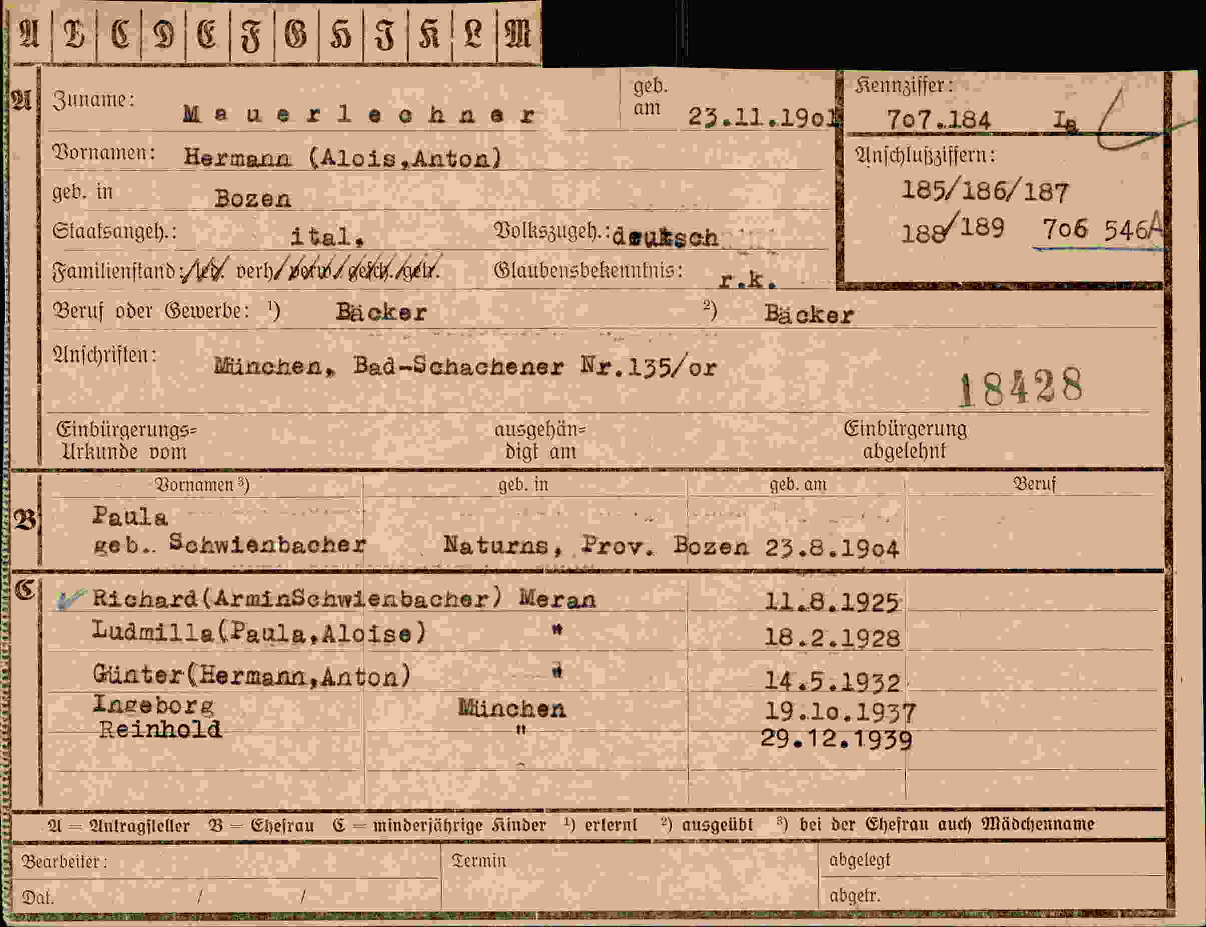 Dokument für Hermann Mauerlechner